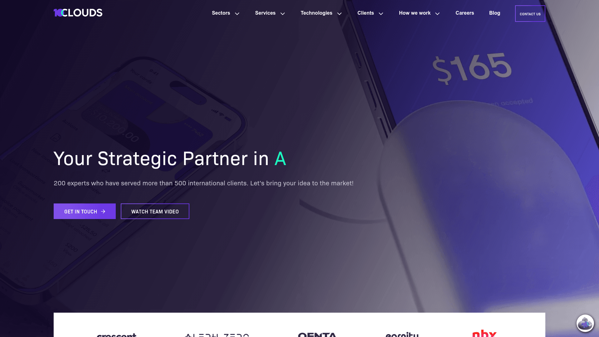 10Clouds website screenshot