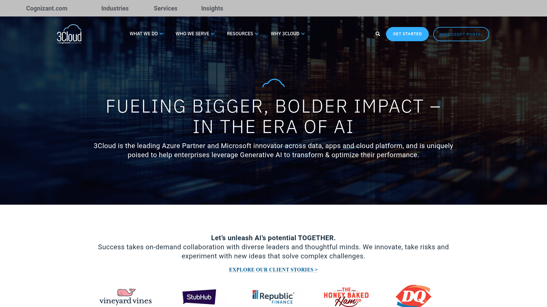 3Cloud website screenshot