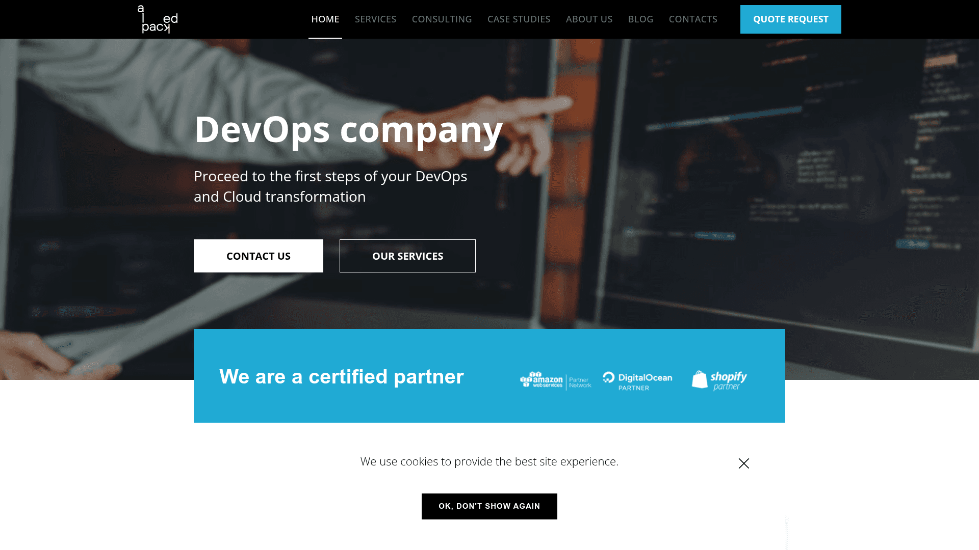 Alpacked website screenshot