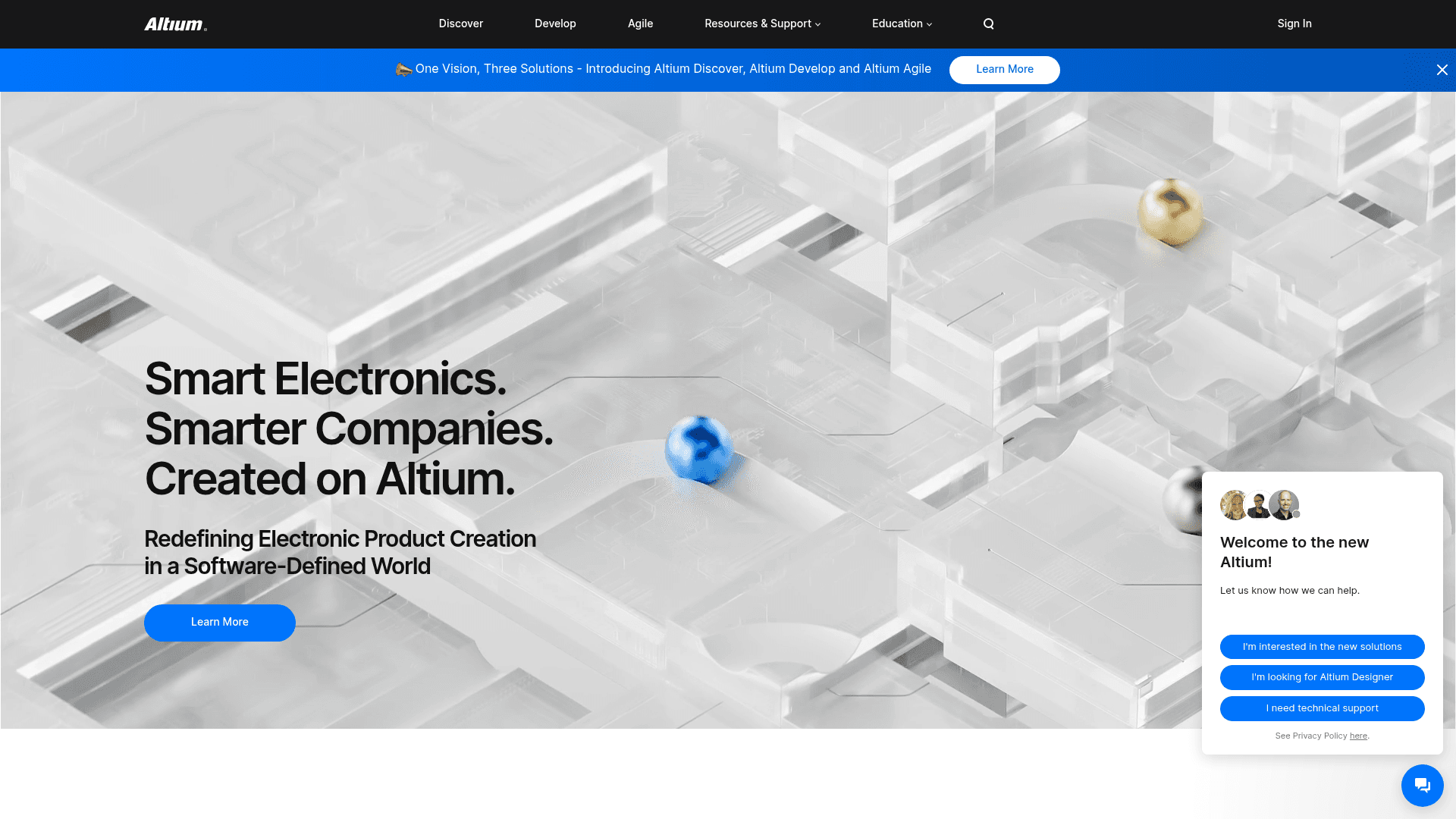 Altium website screenshot