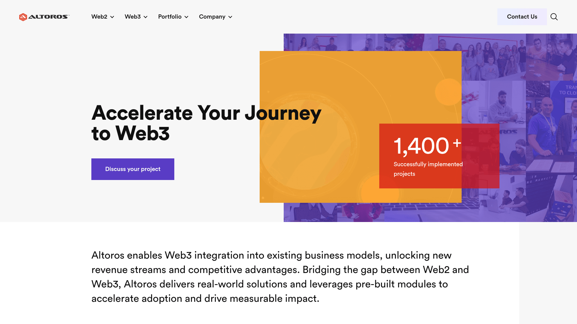 Altoros website screenshot