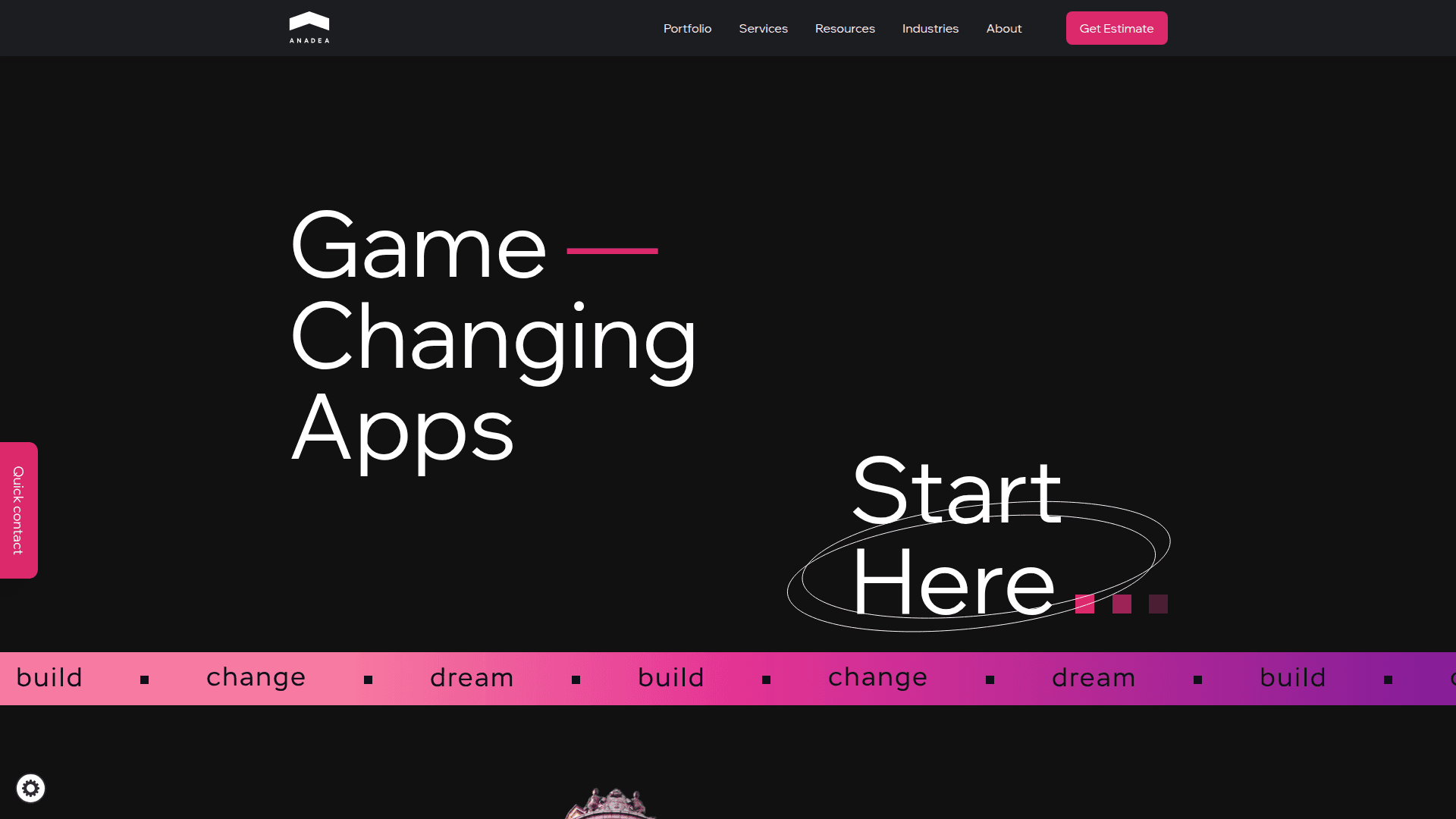 ANADEA website screenshot