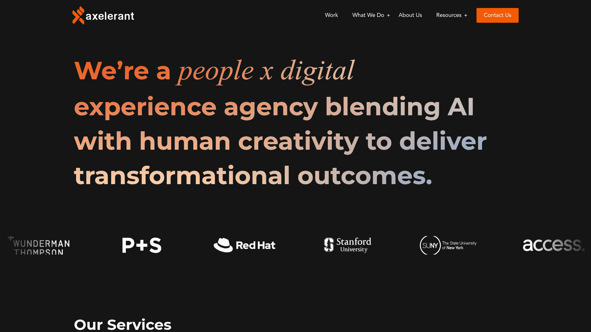 Axelerant website screenshot