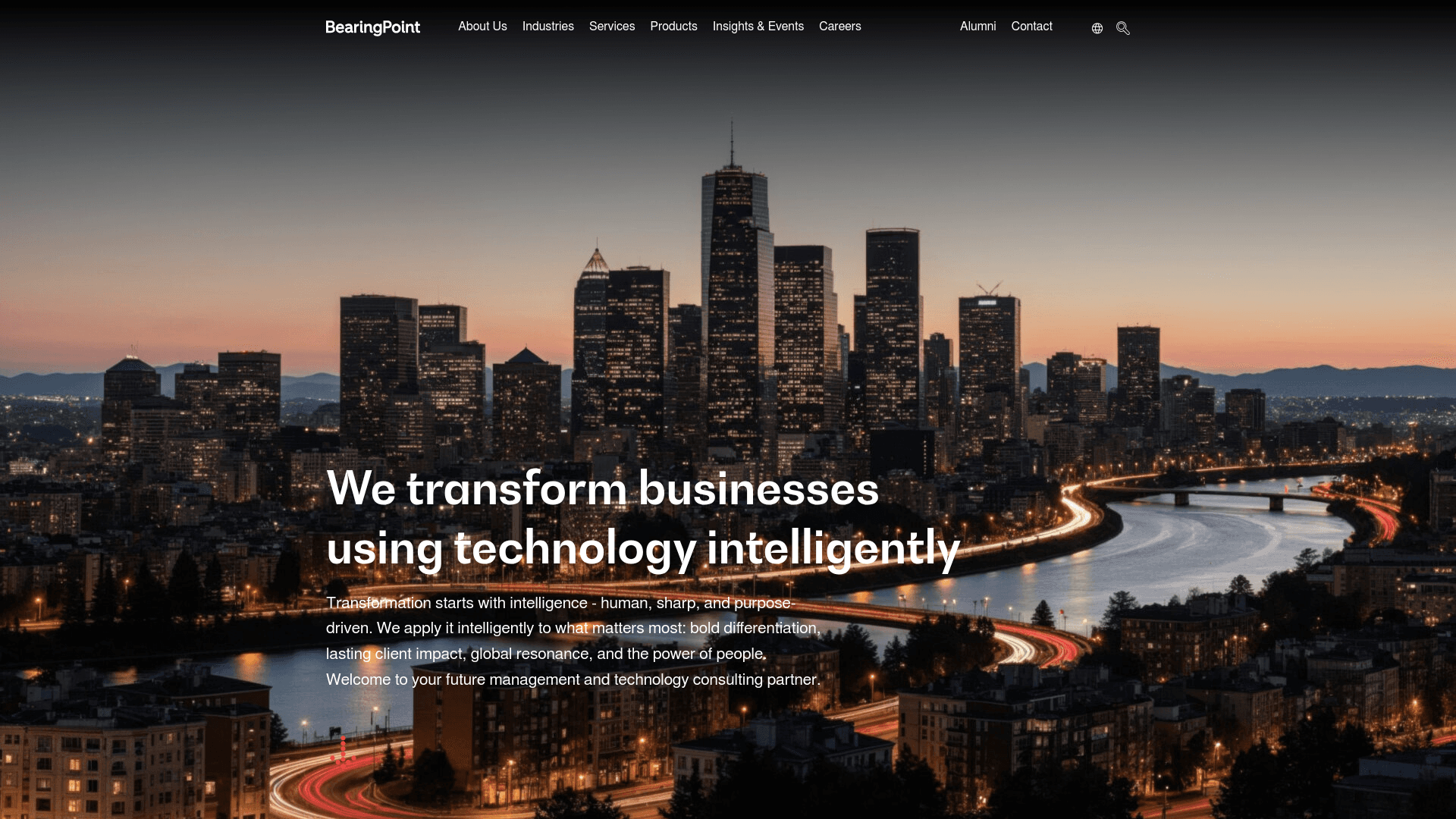 BearingPoint website screenshot