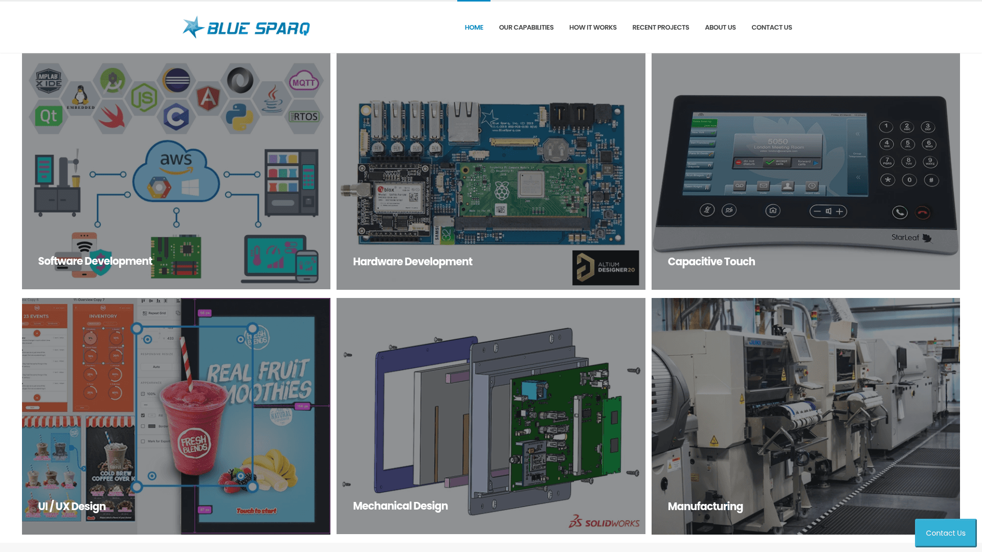 Blue Sparq website screenshot