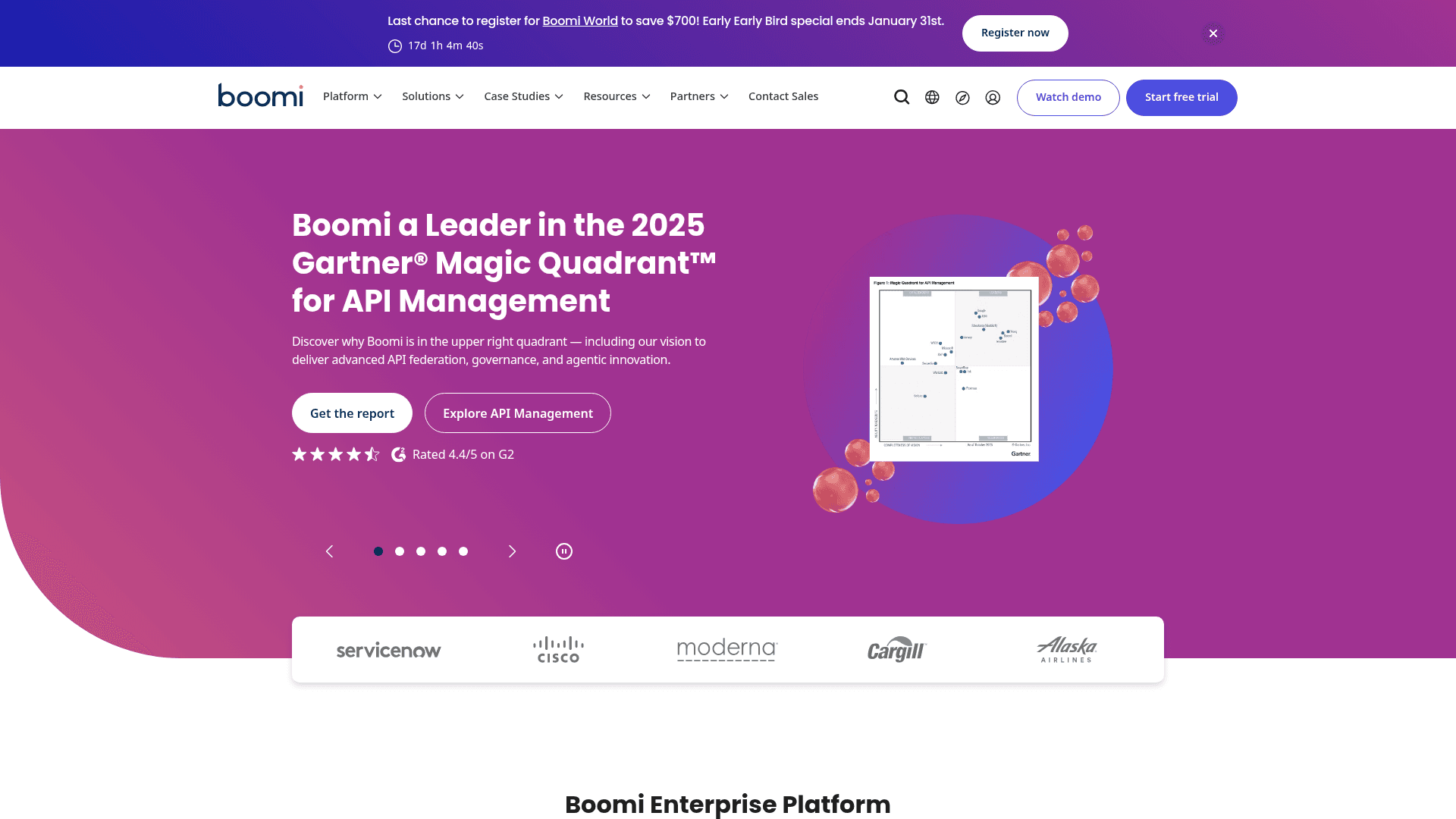 Boomi website screenshot