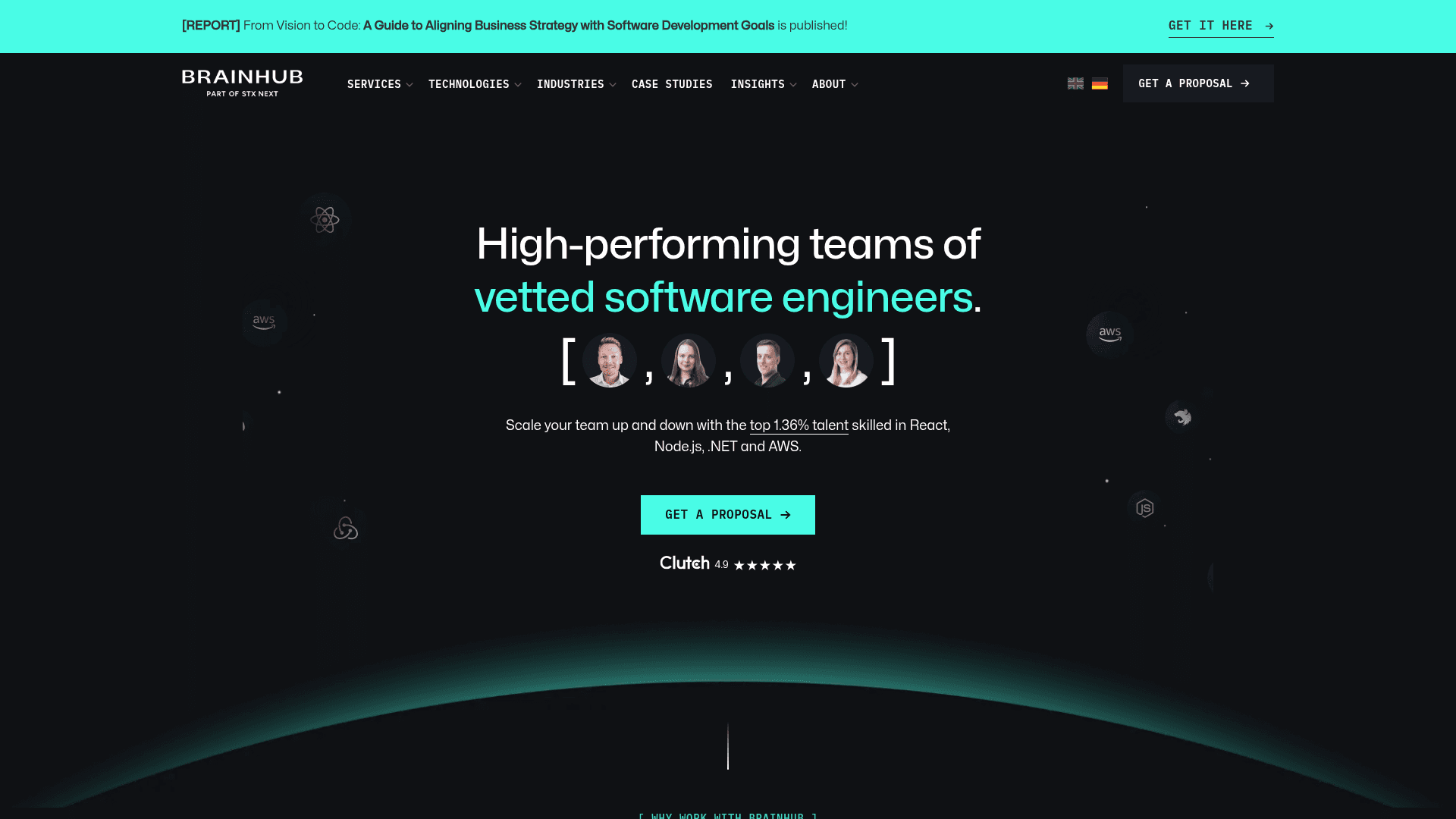 Brainhub website screenshot