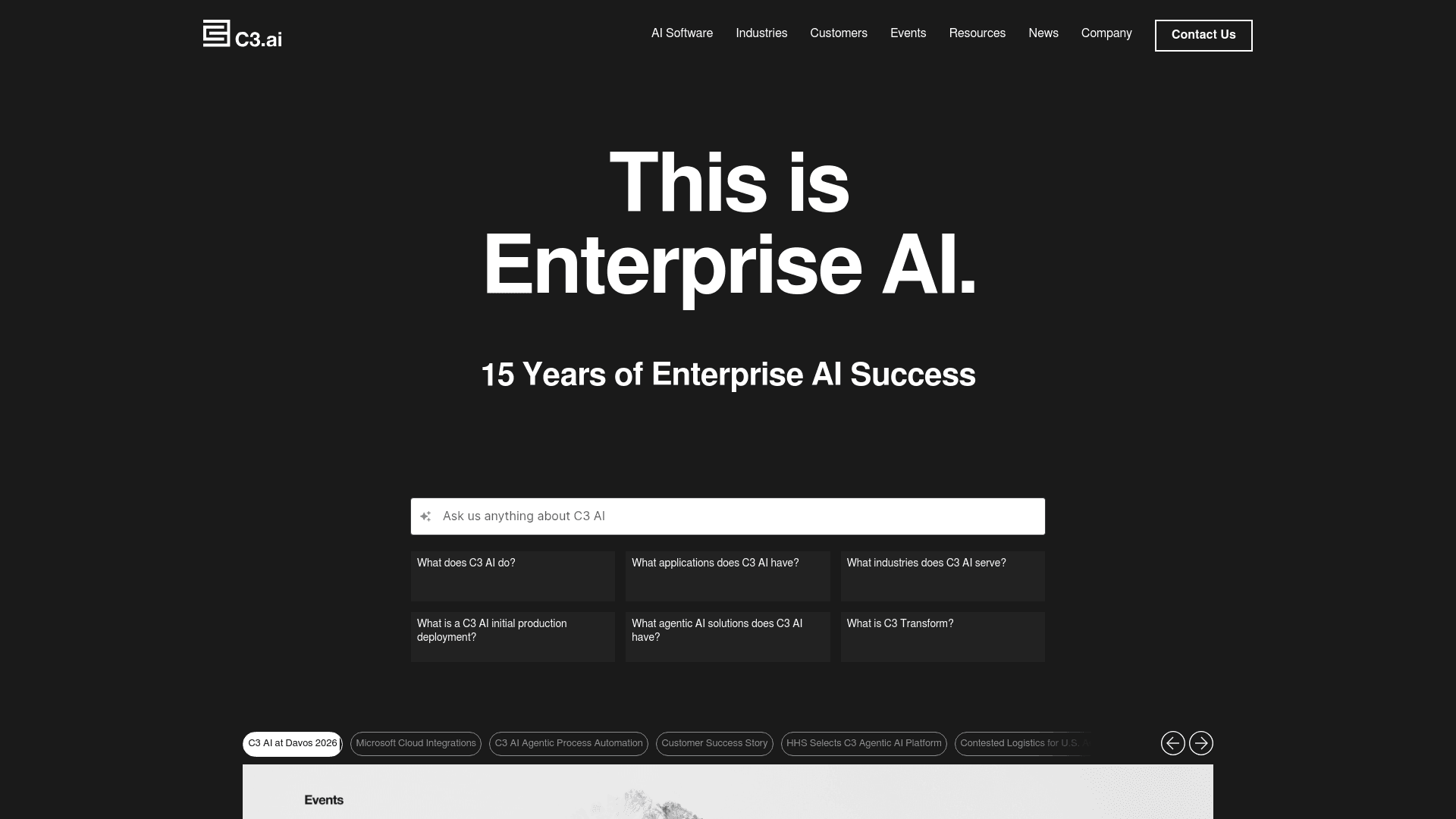 C3.ai website screenshot