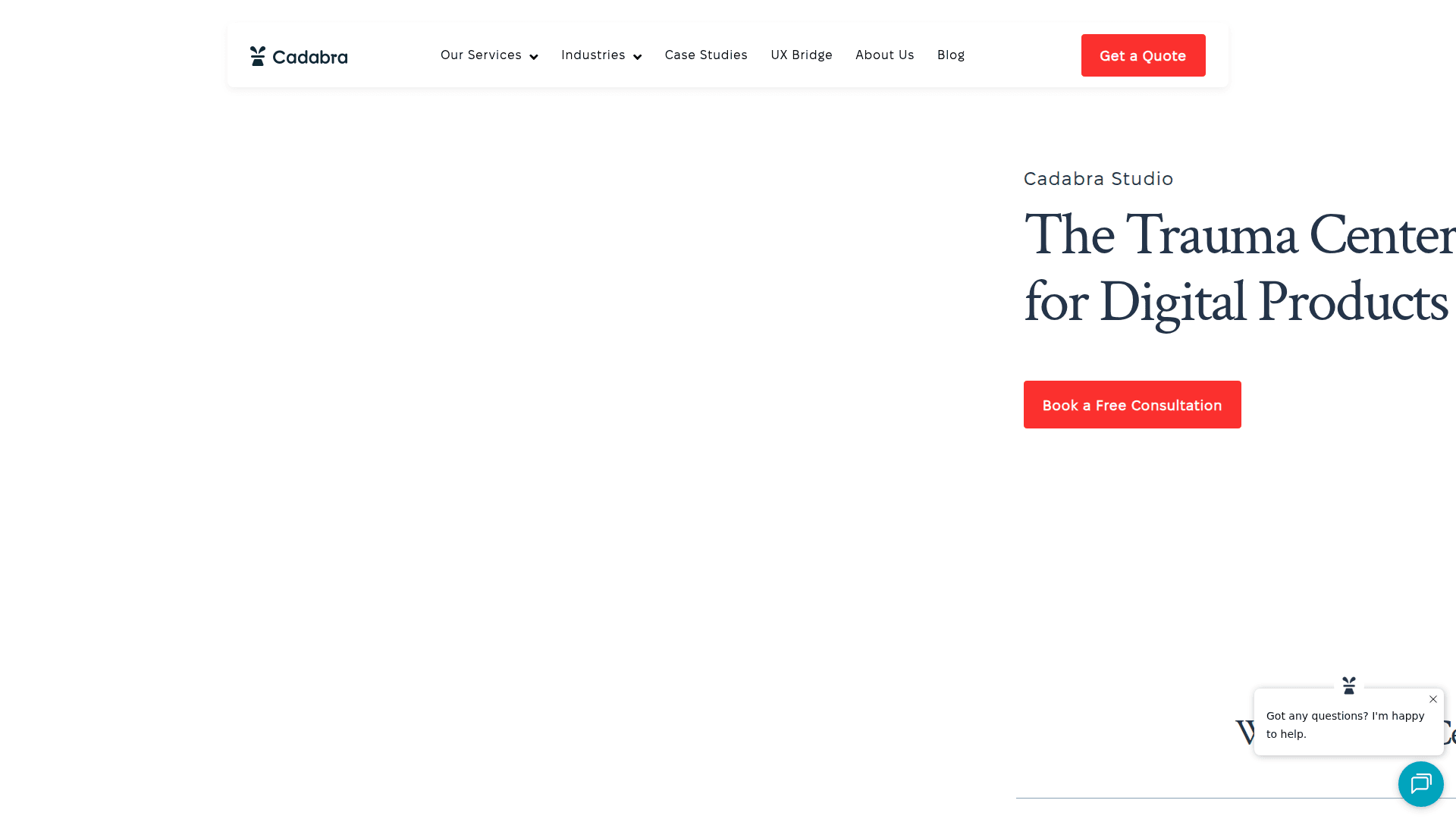 Cadabra Studio website screenshot