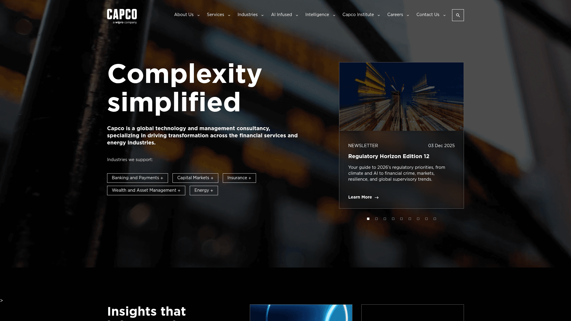 Capco website screenshot