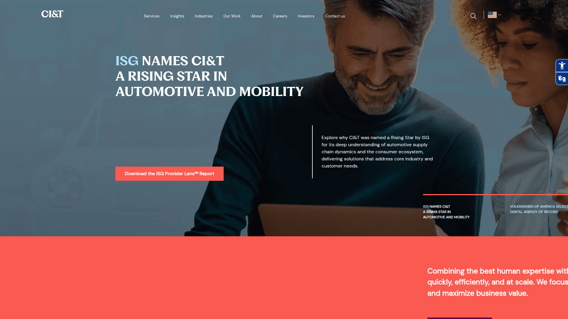 CI&T website screenshot