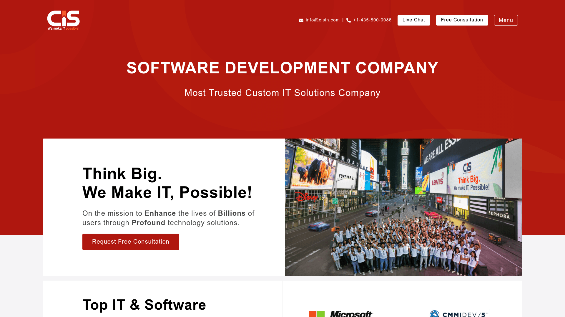 CISIN website screenshot