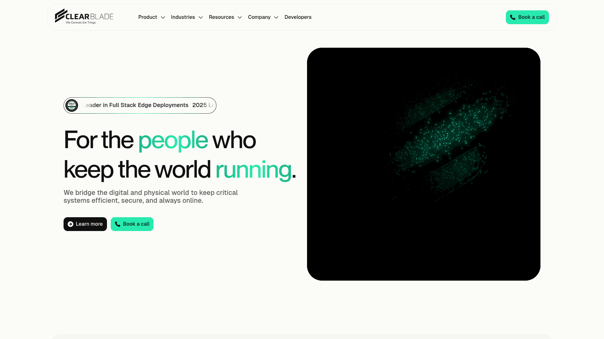 ClearBlade website screenshot