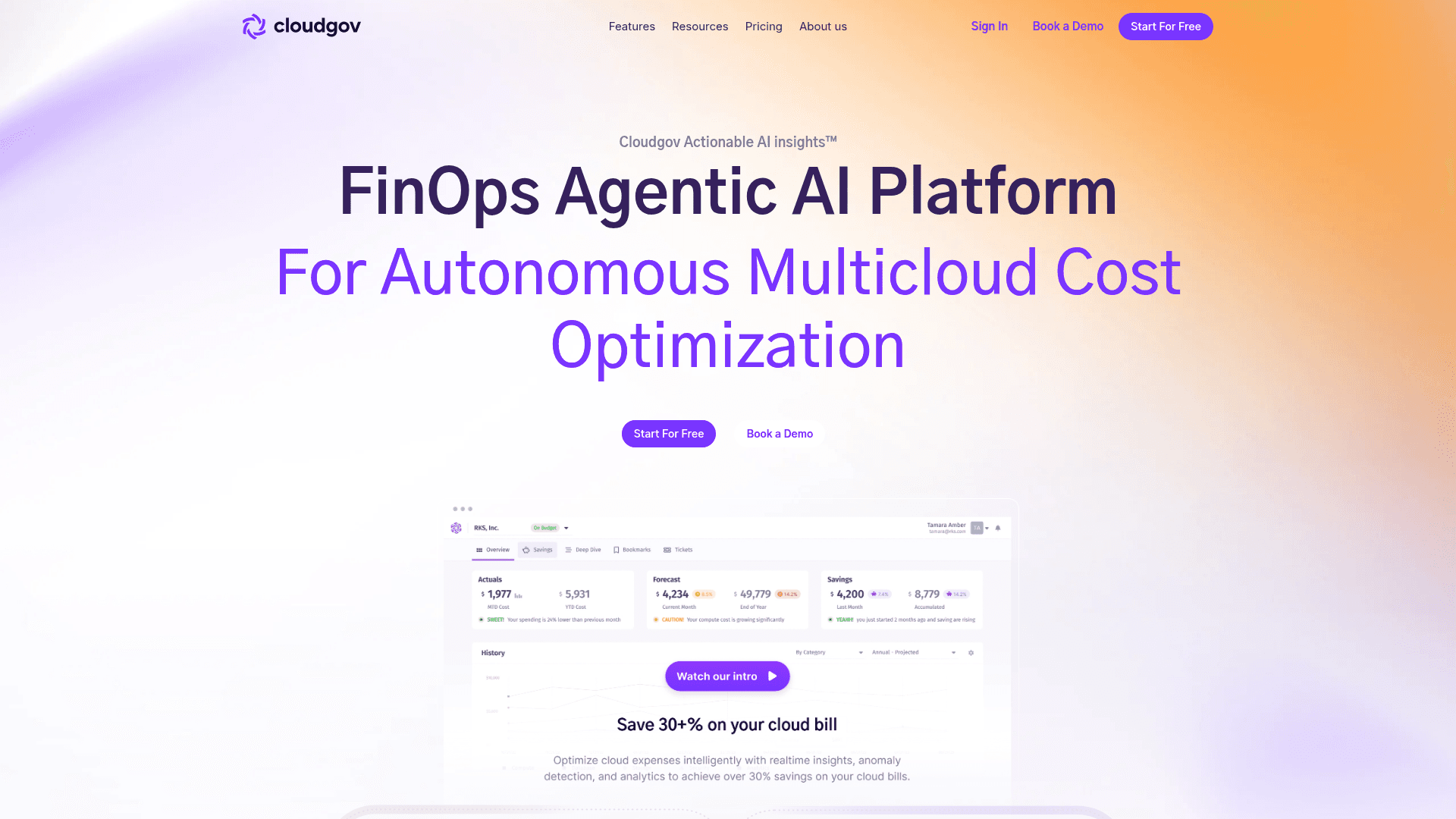 CloudGov.ai website screenshot
