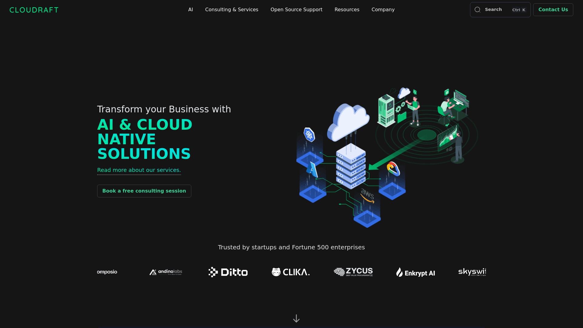 CloudRaft website screenshot
