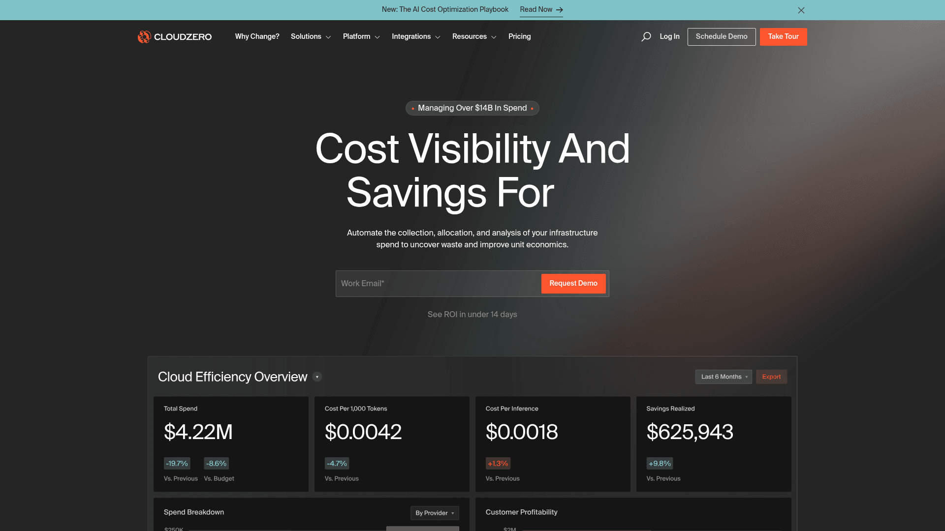 CloudZero website screenshot