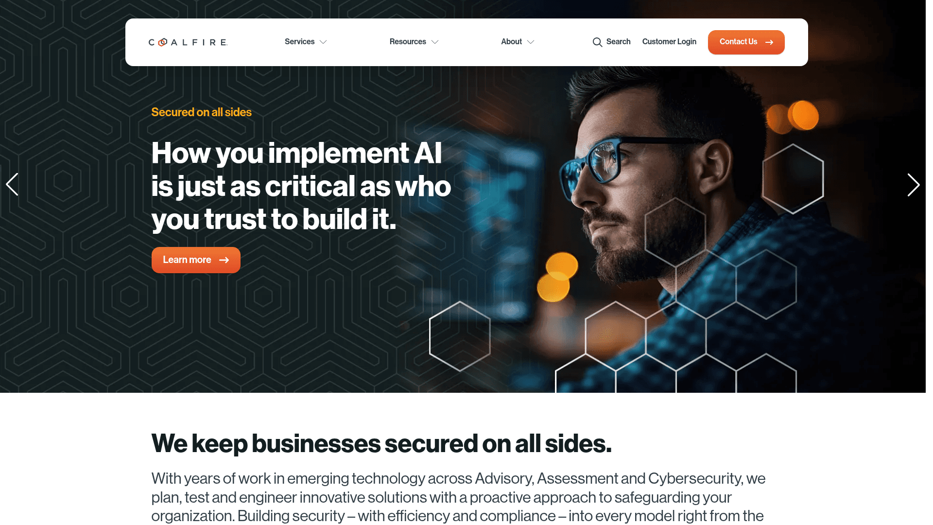 Coalfire website screenshot