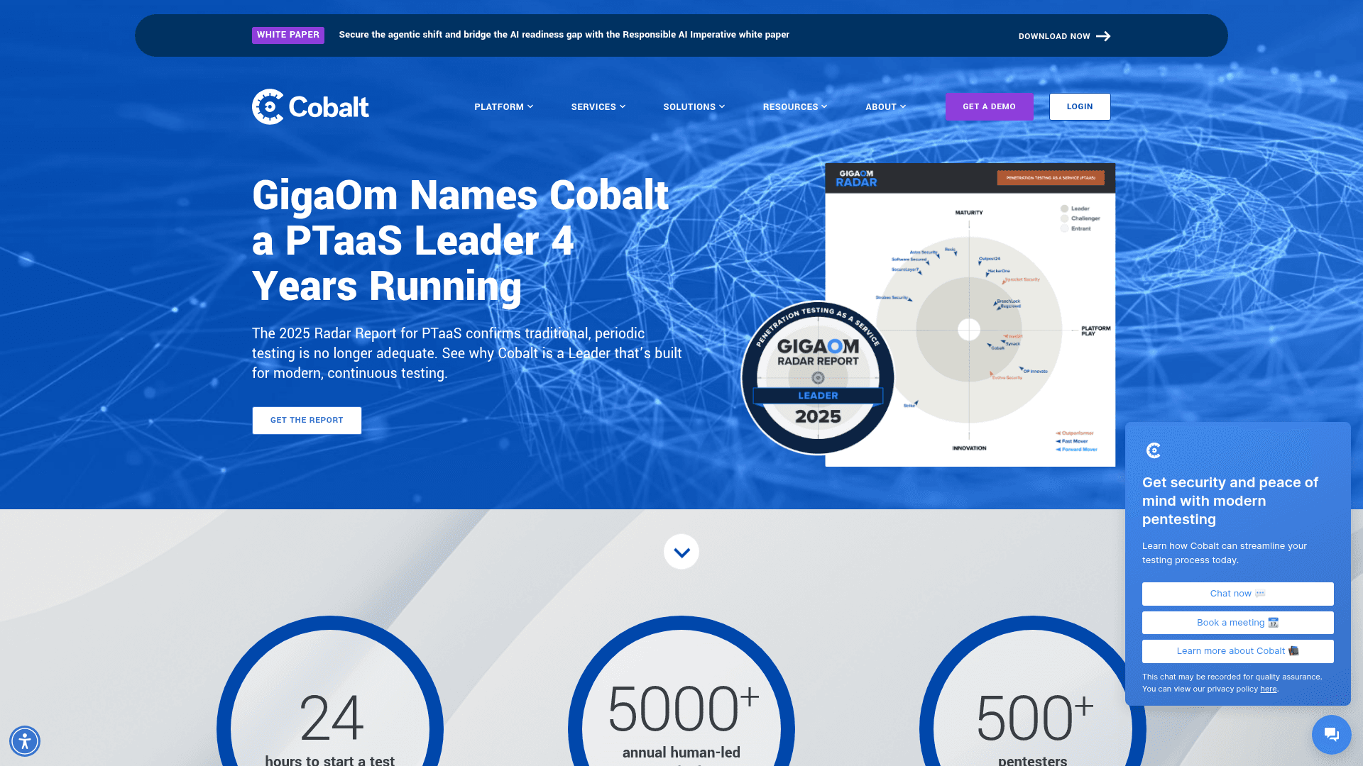 Cobalt website screenshot