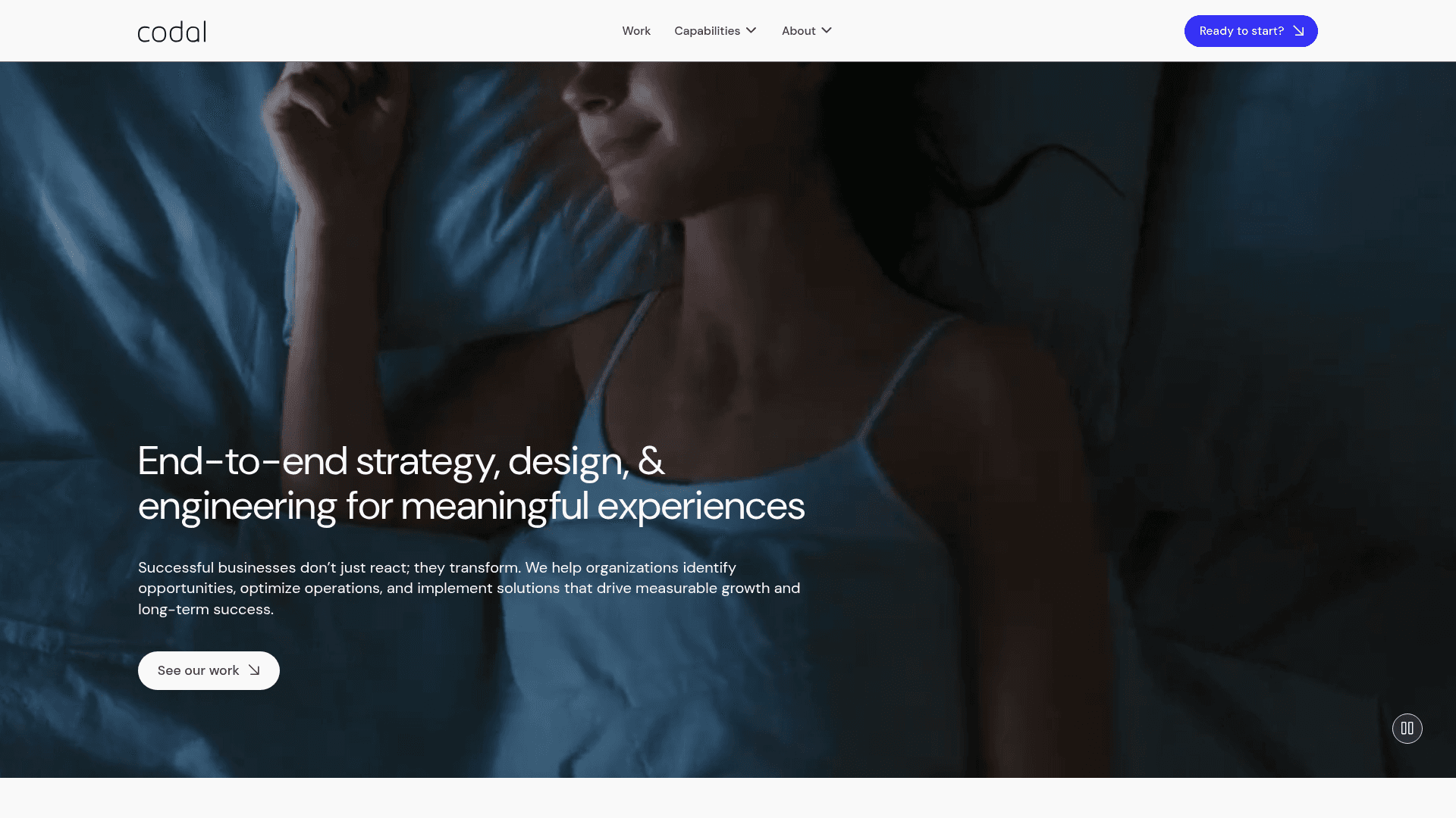 Codal website screenshot