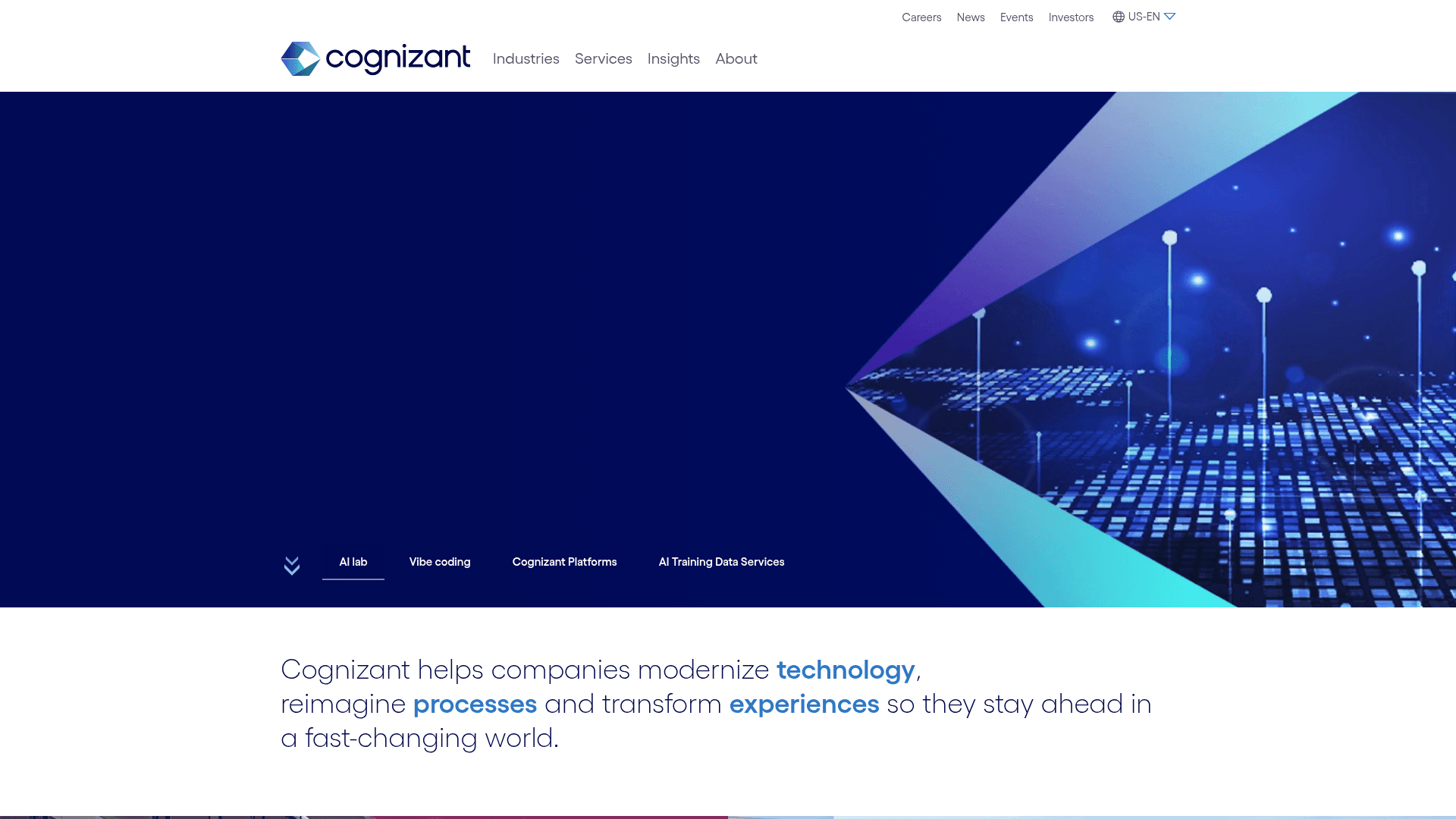 Cognizant website screenshot