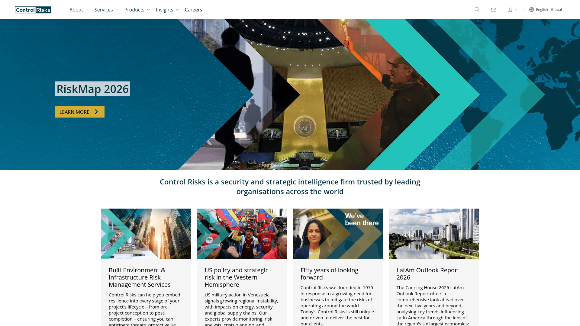 Control Risks website screenshot