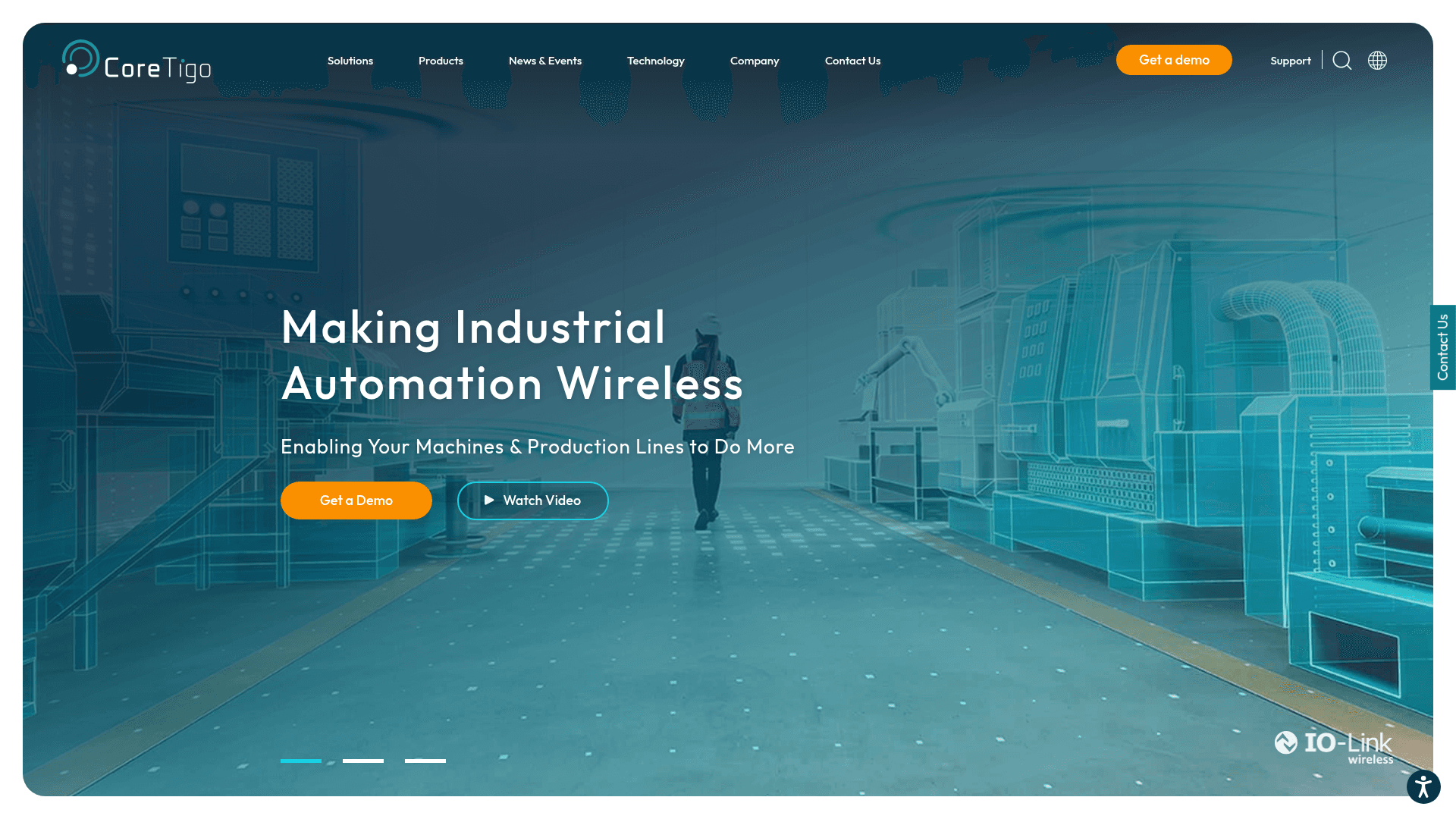 CoreTigo website screenshot