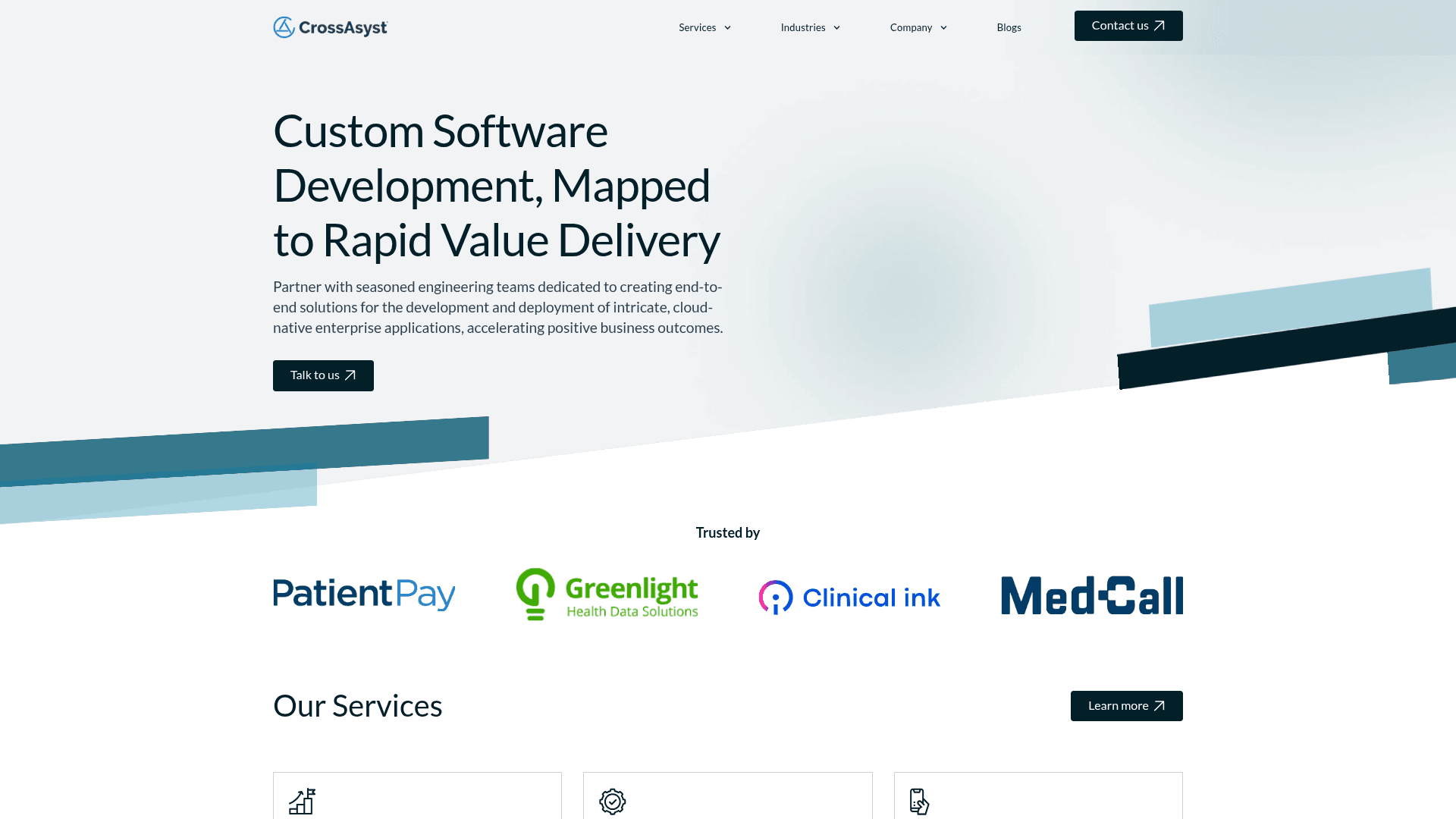 CrossAsyst website screenshot