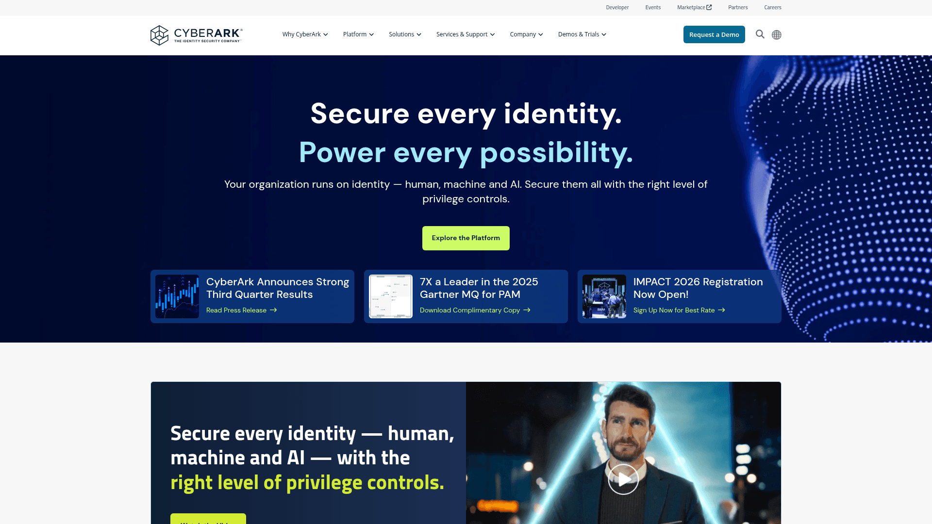 CyberArk website screenshot