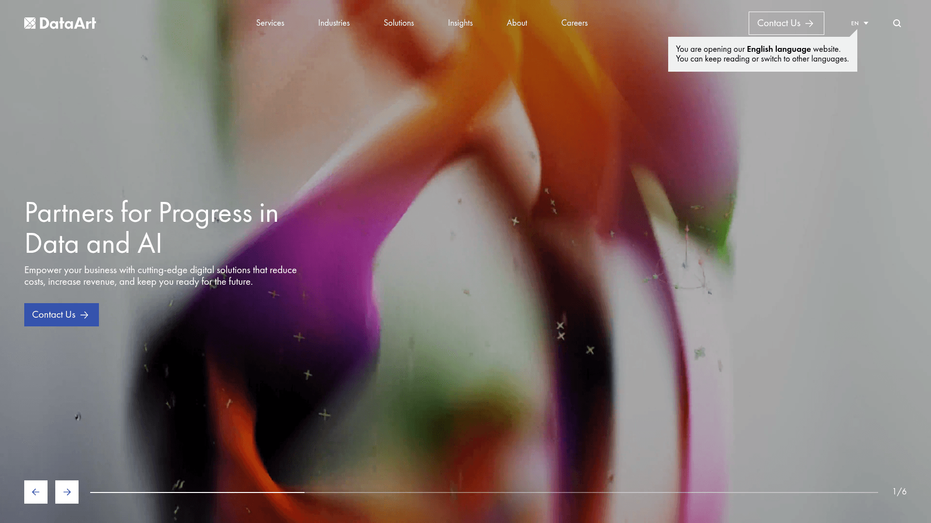 DataArt website screenshot