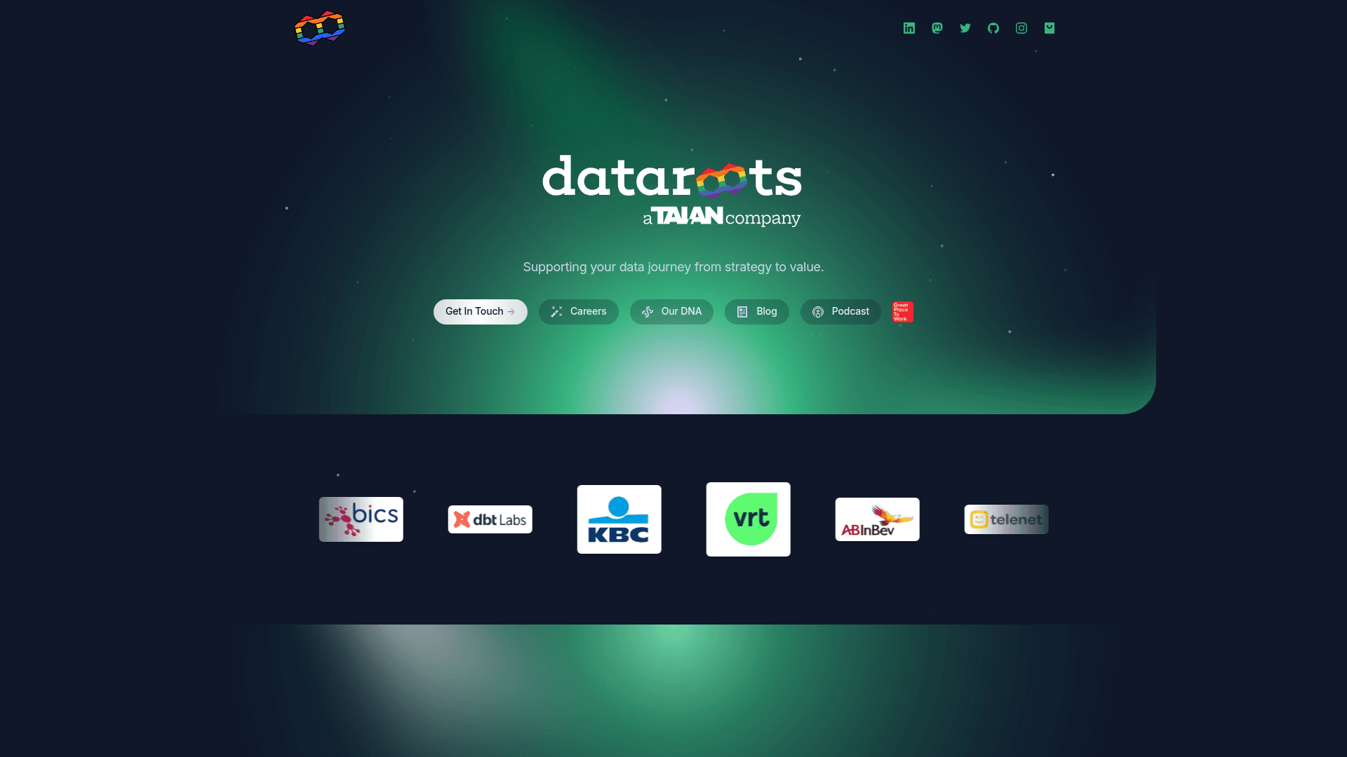 Dataroots website screenshot