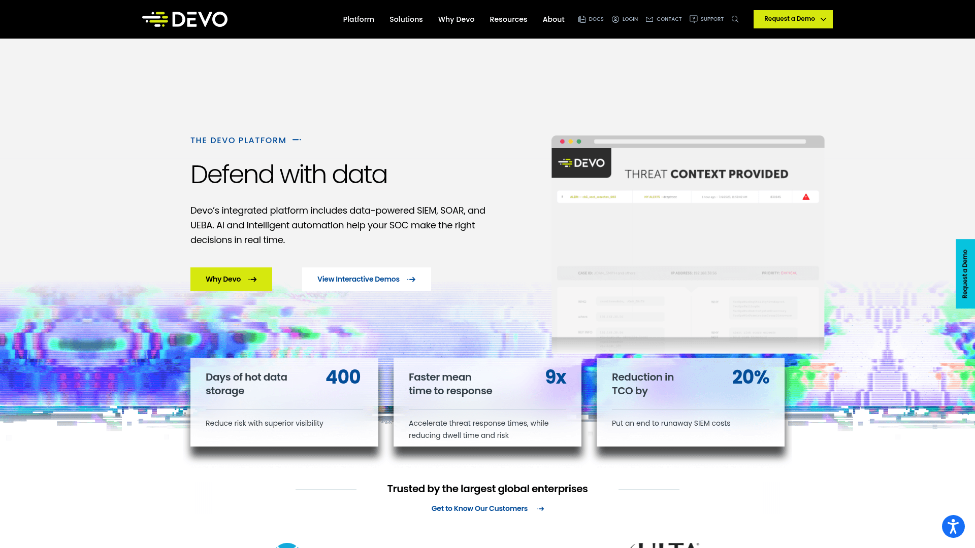 Devo website screenshot