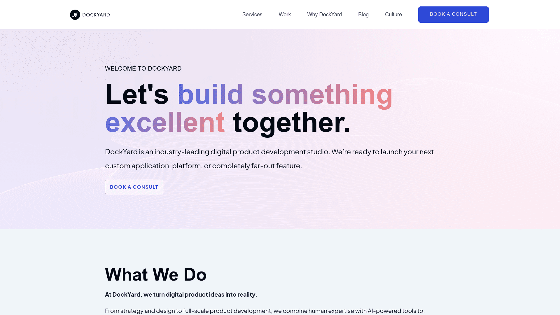 DockYard website screenshot