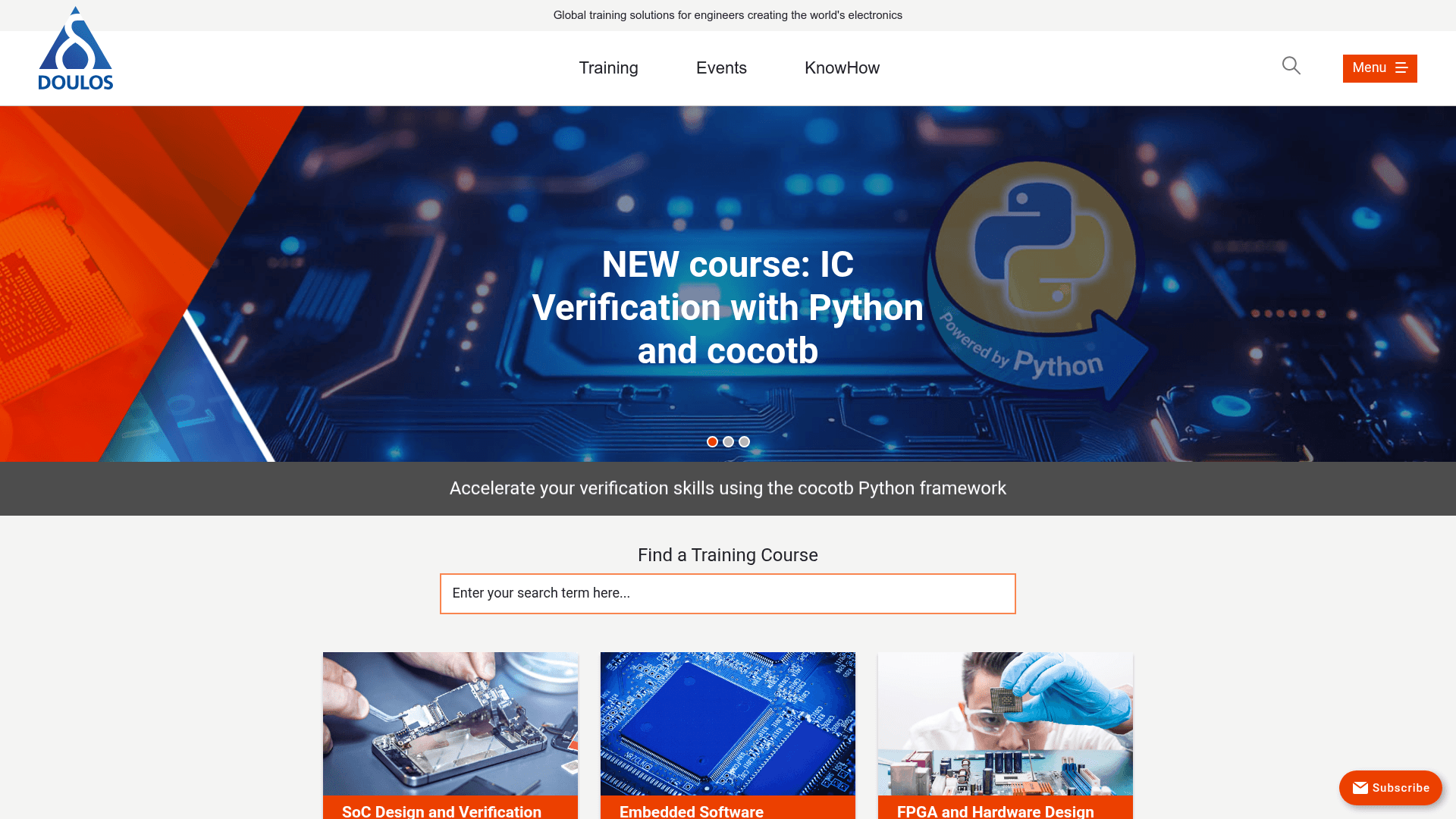 Doulos website screenshot