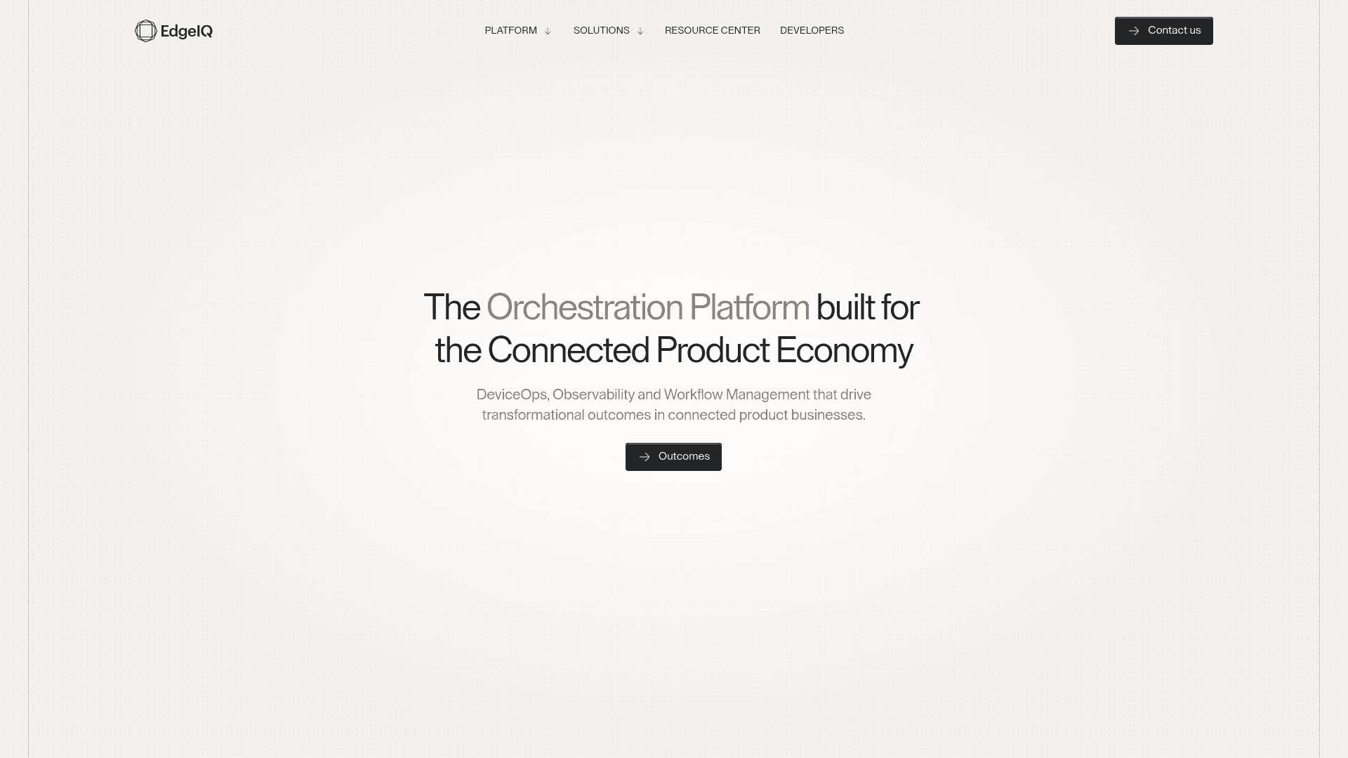 EdgeIQ website screenshot
