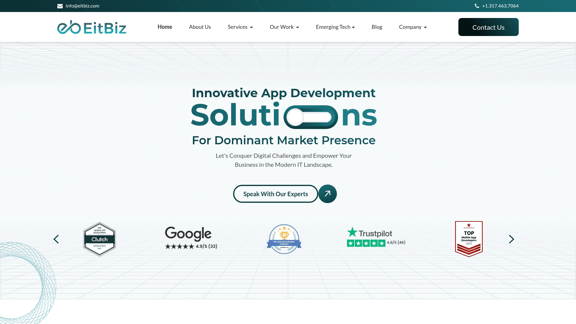 EitBiz website screenshot