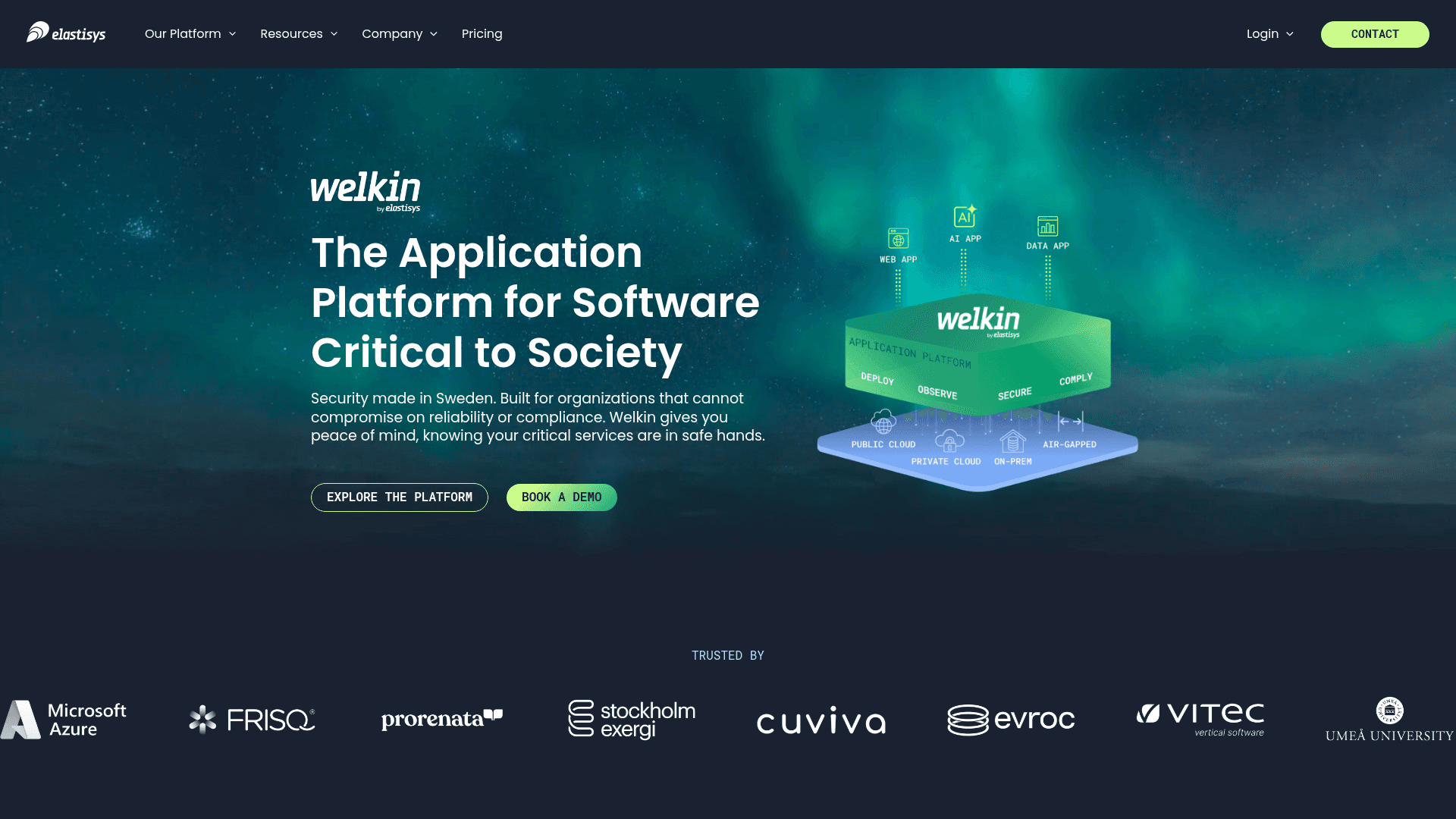 Elastisys website screenshot