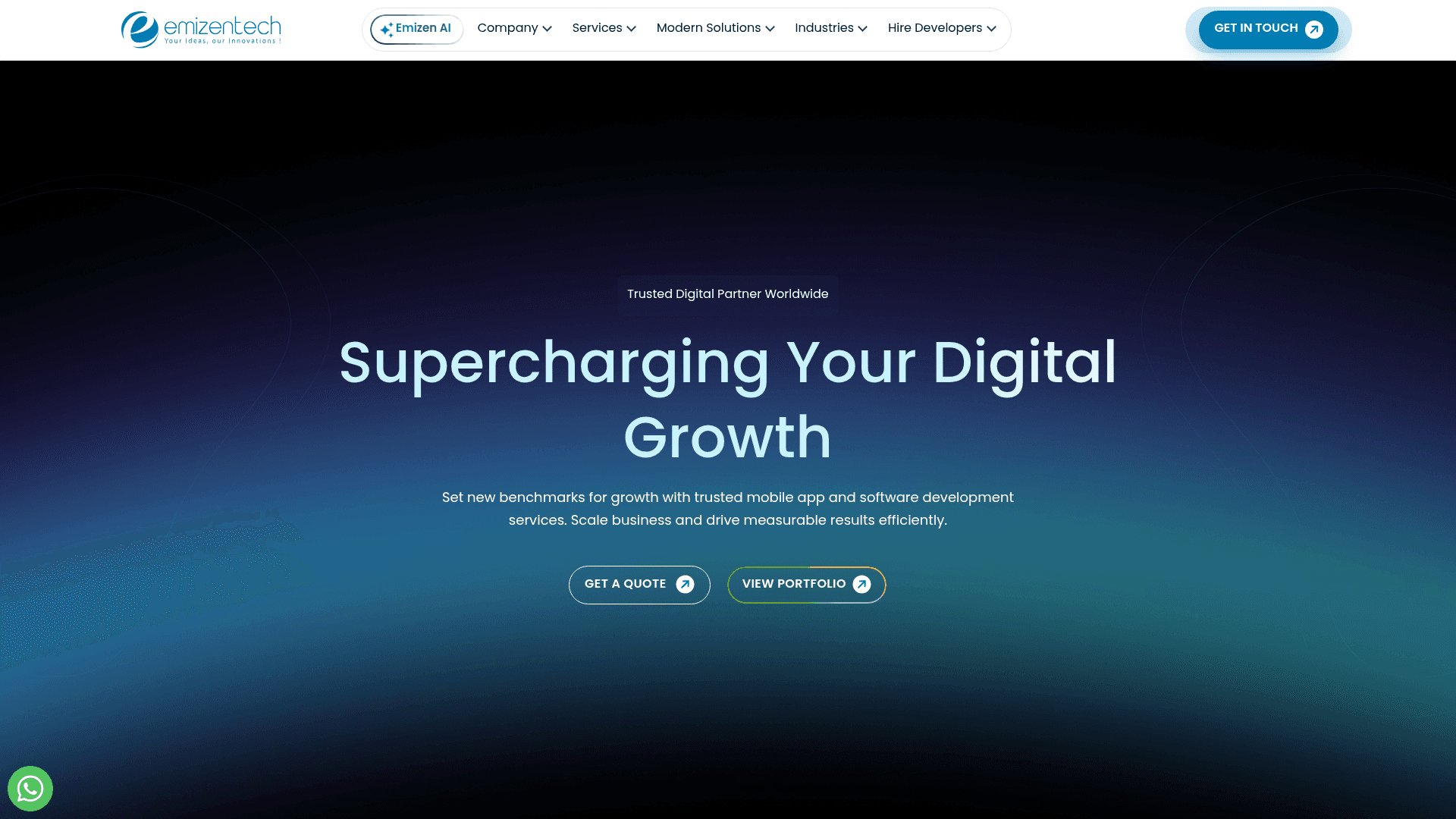 Emizen Tech website screenshot