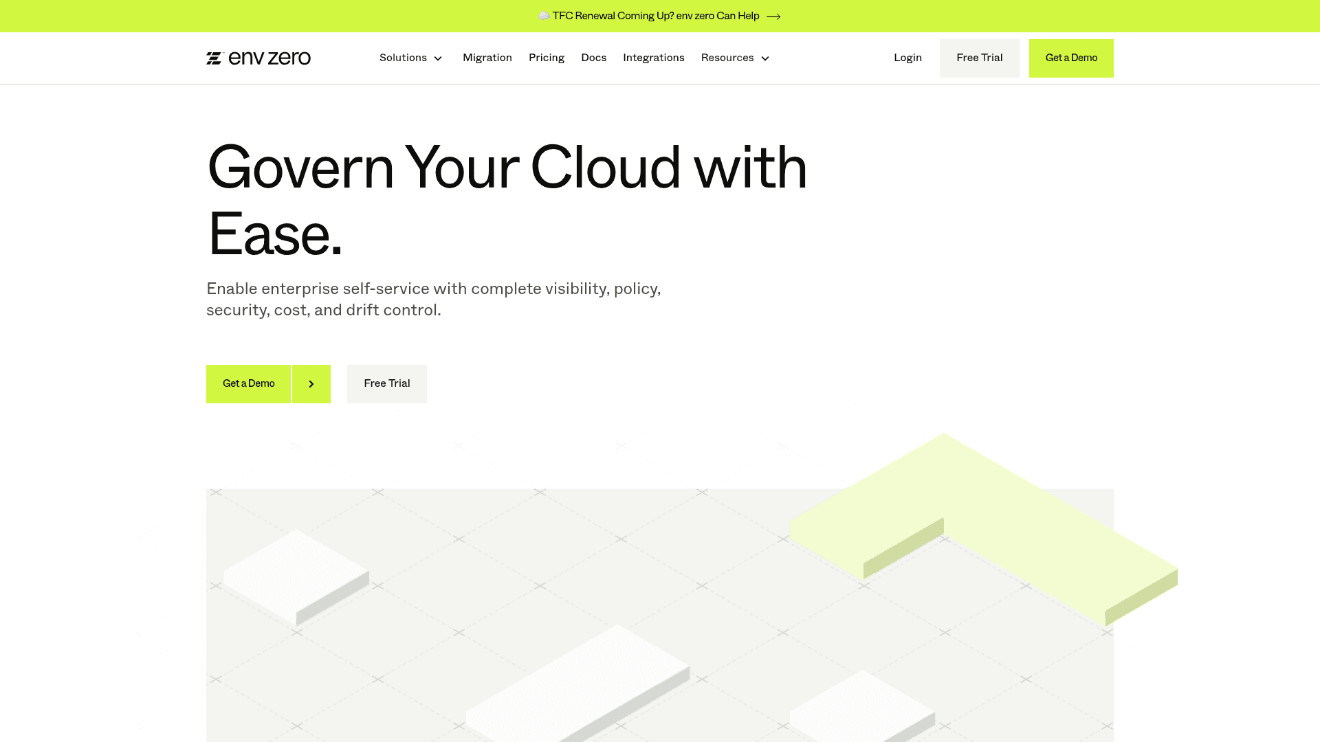 env0 website screenshot