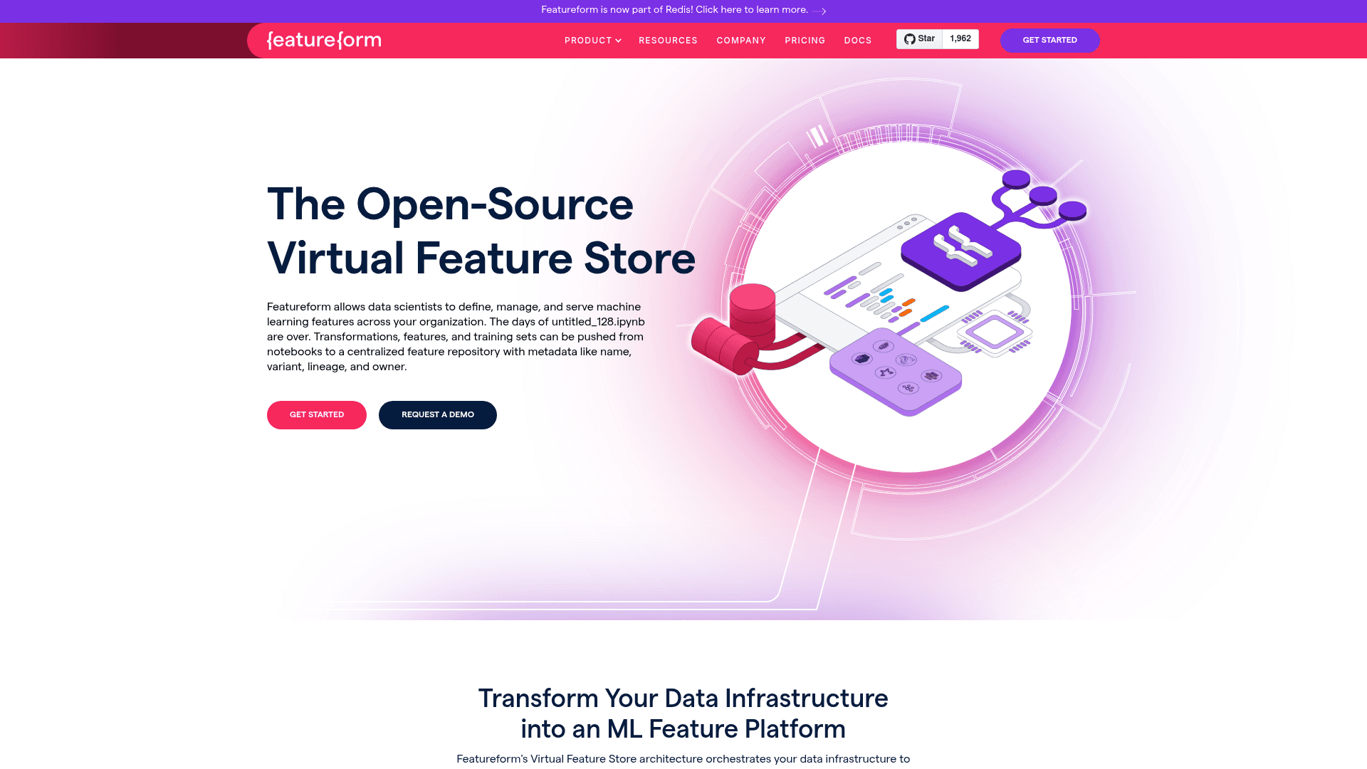 Featureform website screenshot