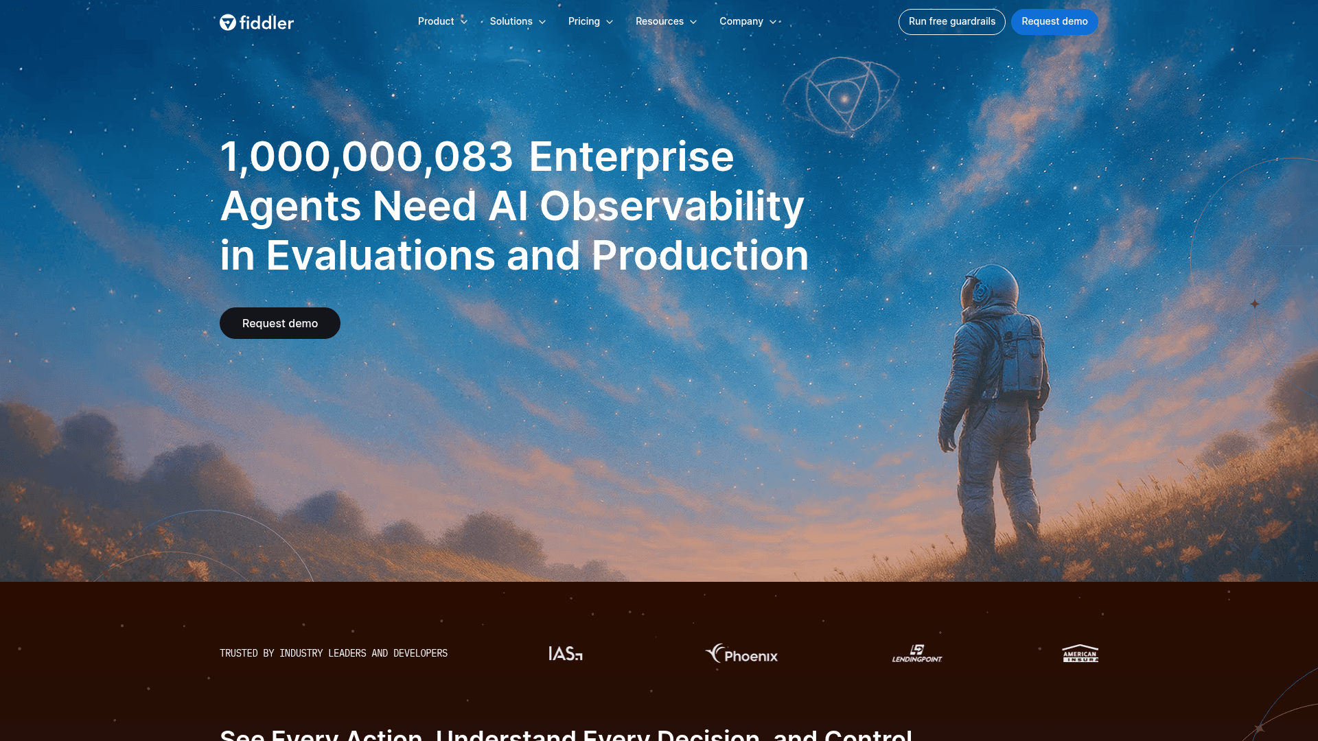 Fiddler AI website screenshot