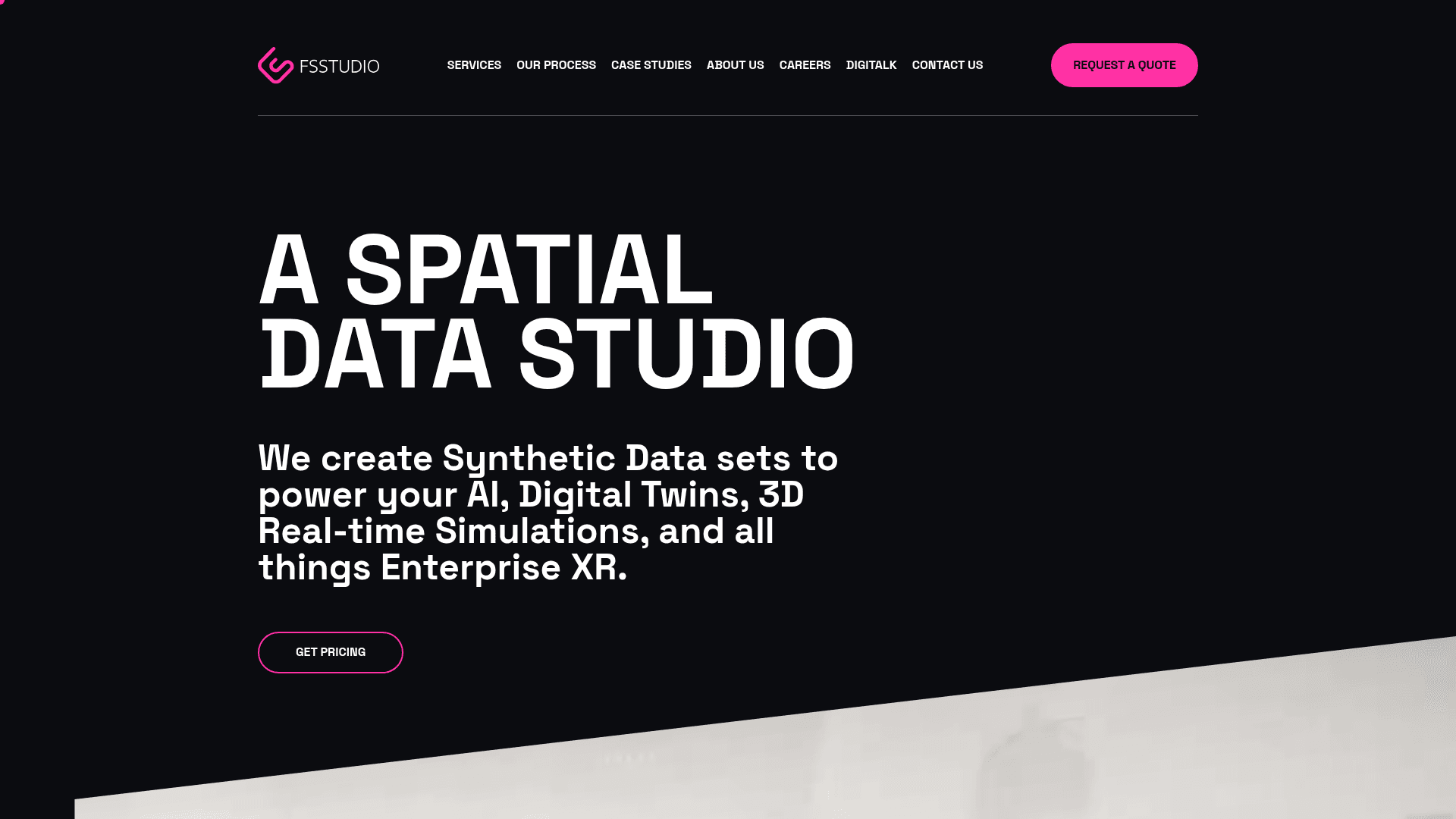 FS Studio website screenshot