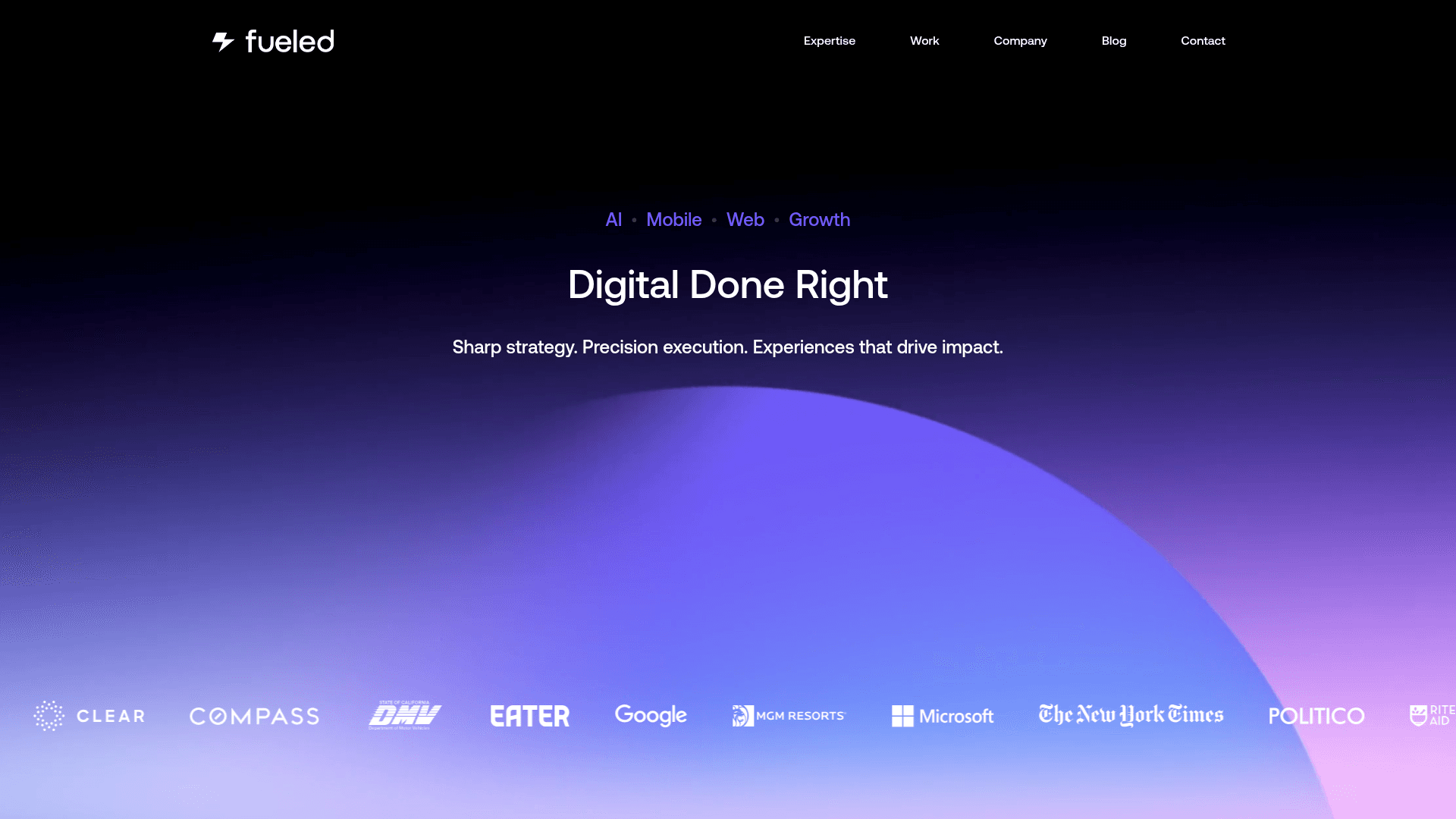 Fueled website screenshot