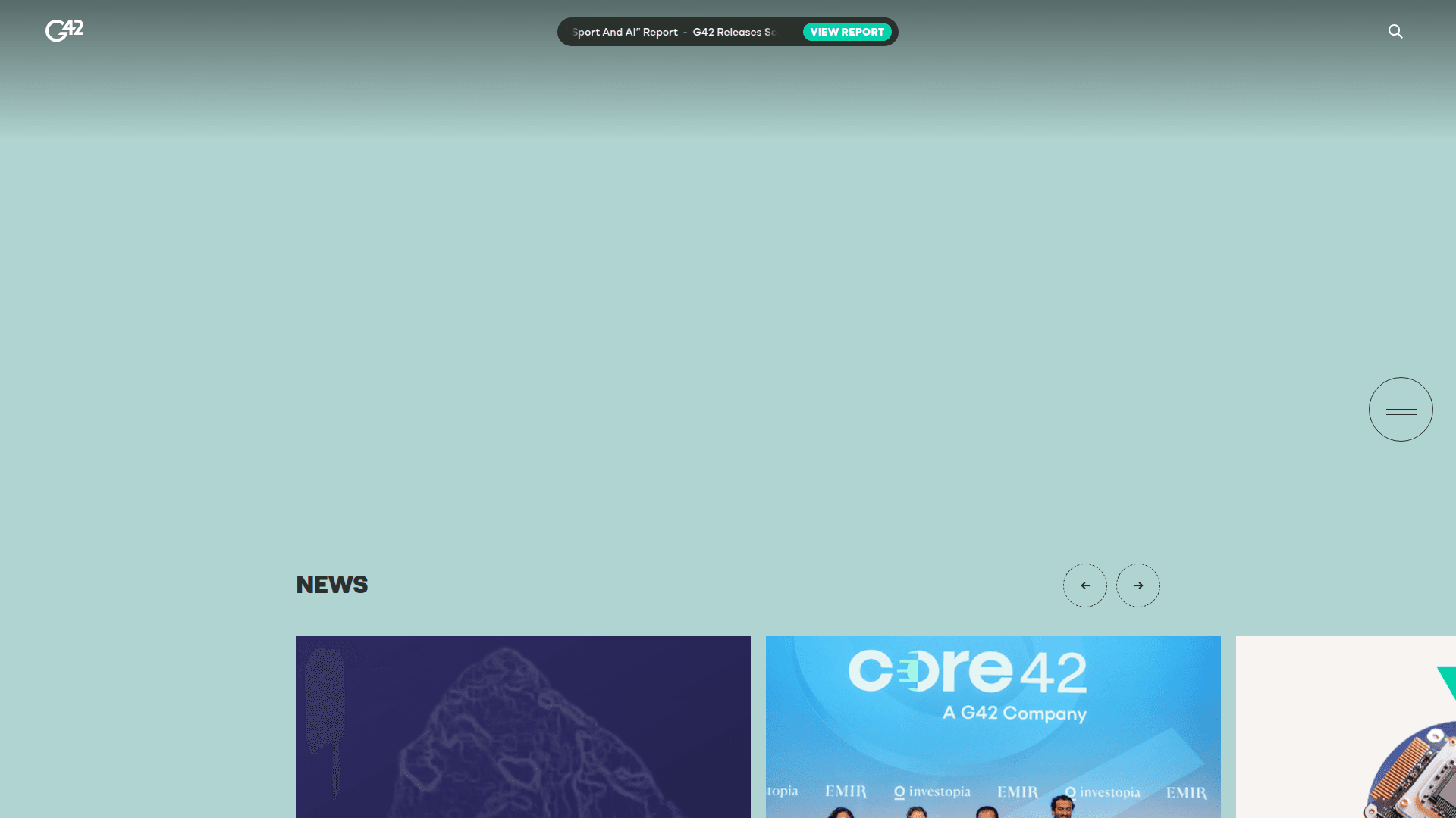 G42 website screenshot