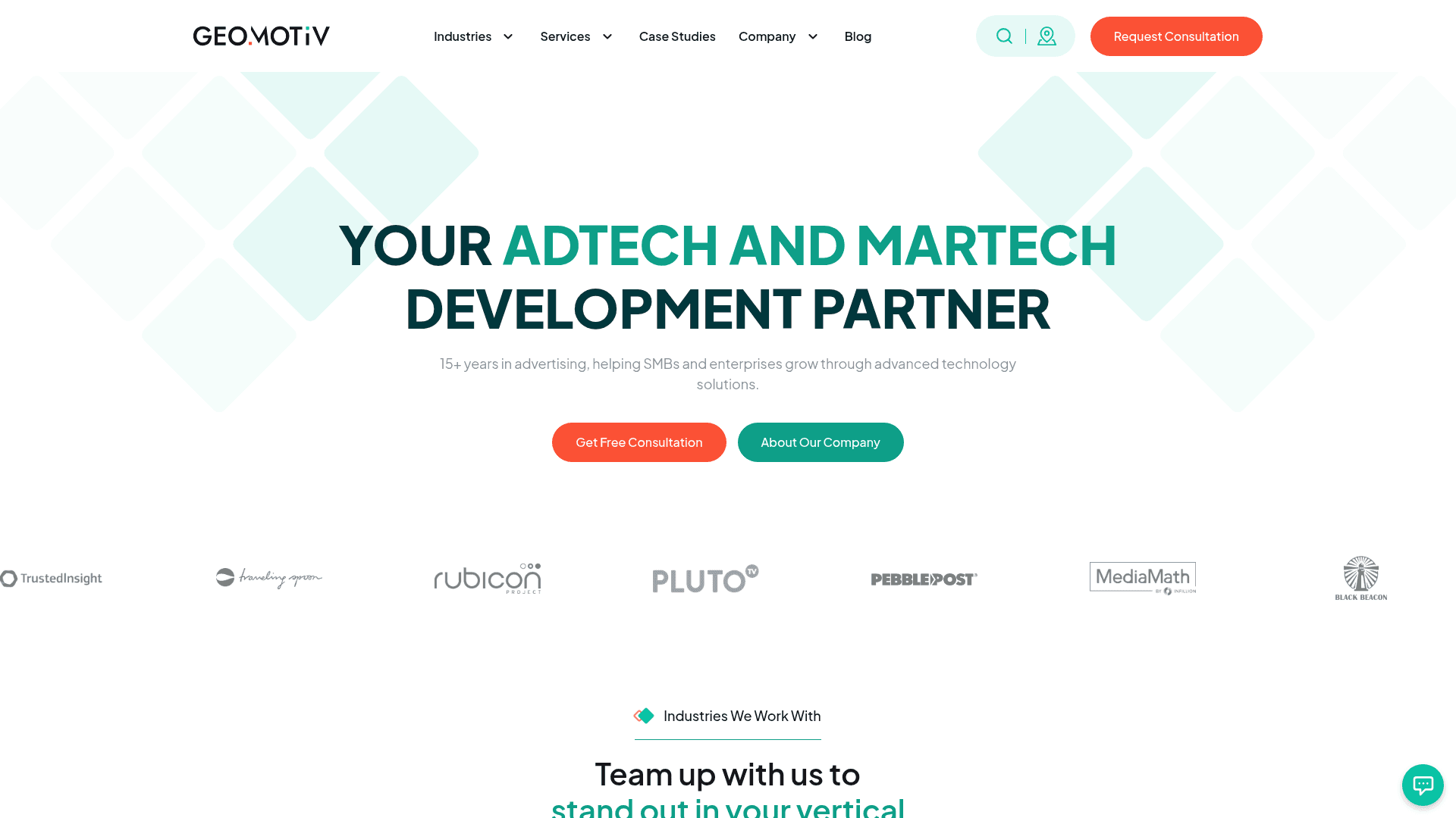 Geomotiv website screenshot
