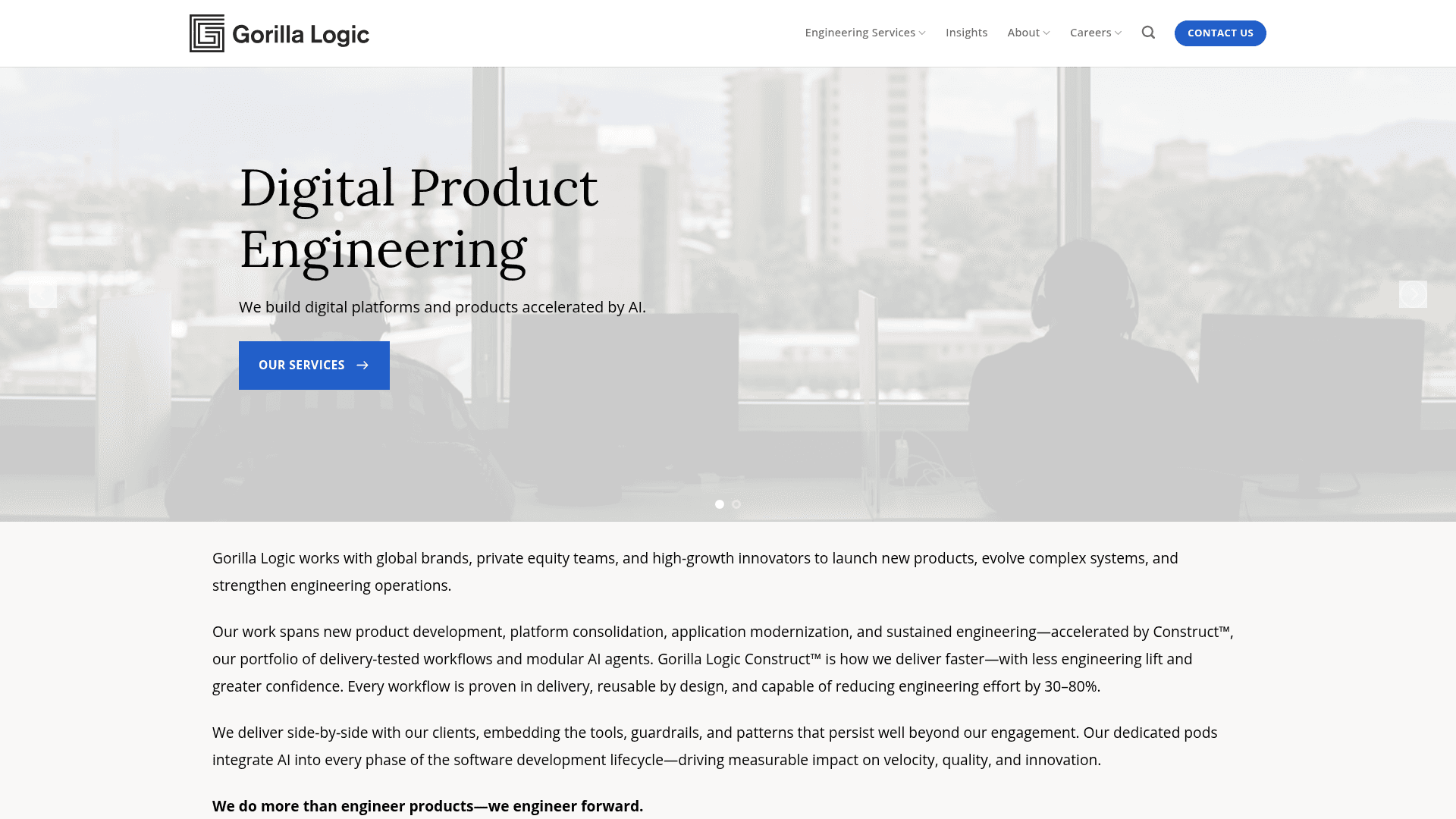 Gorilla Logic website screenshot