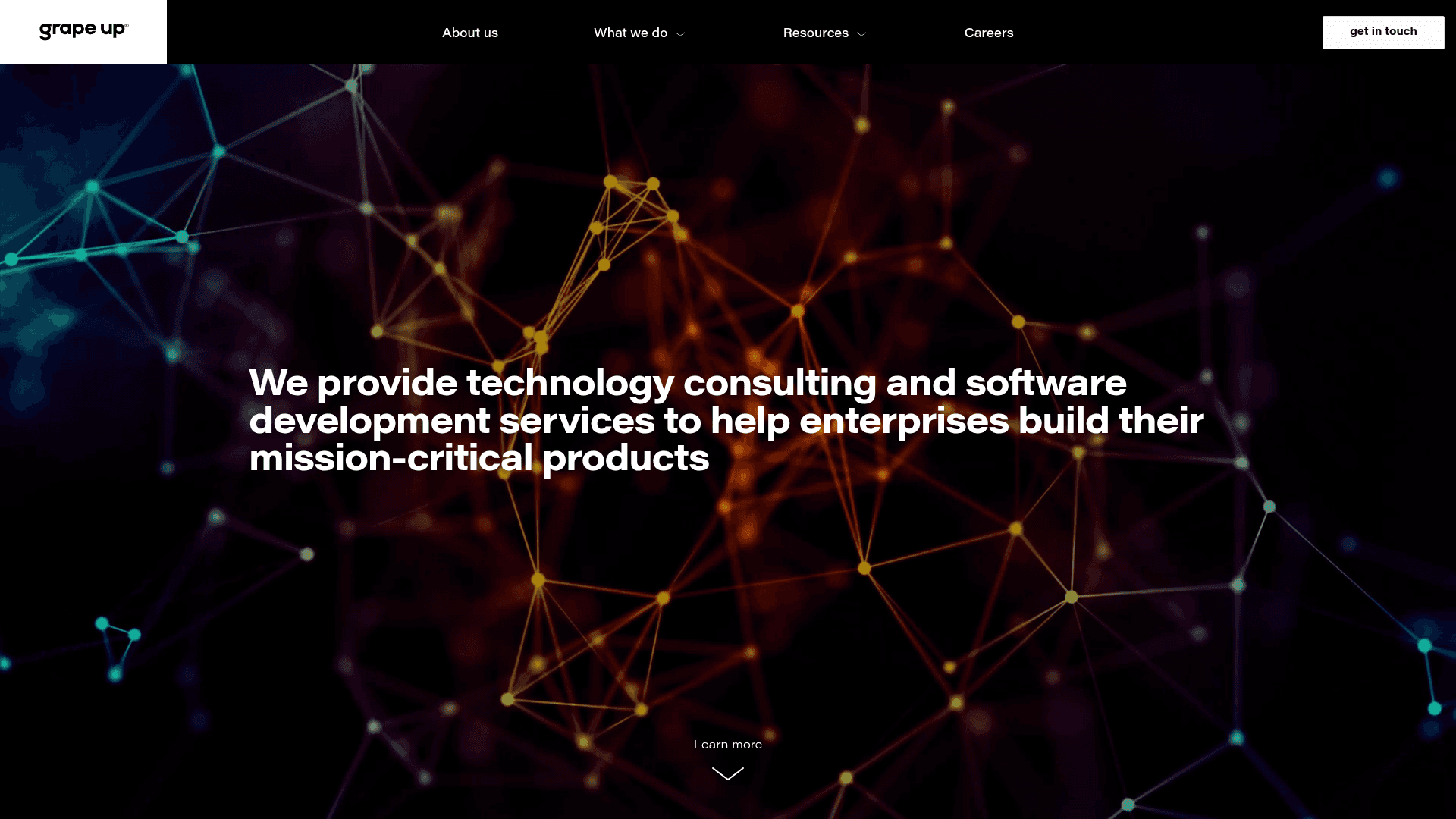 Grape Up website screenshot