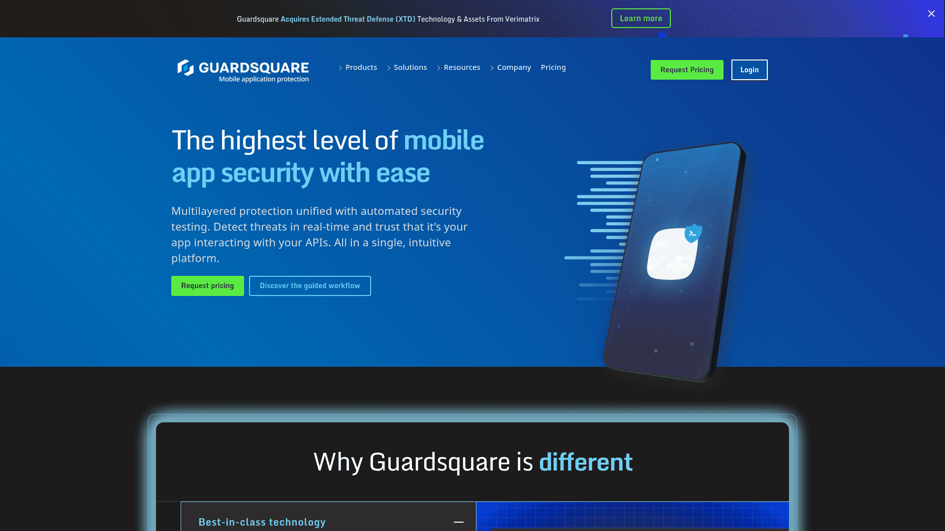 Guardsquare website screenshot