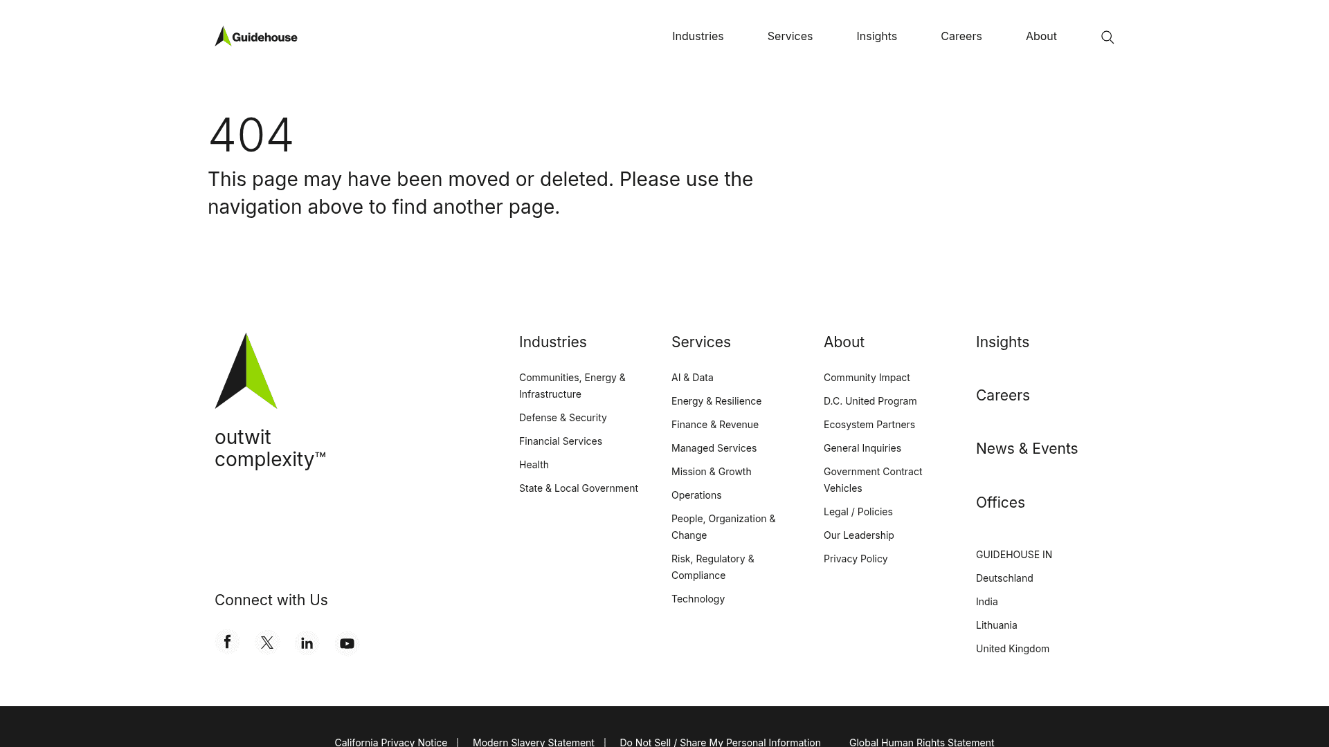 Guidehouse website screenshot