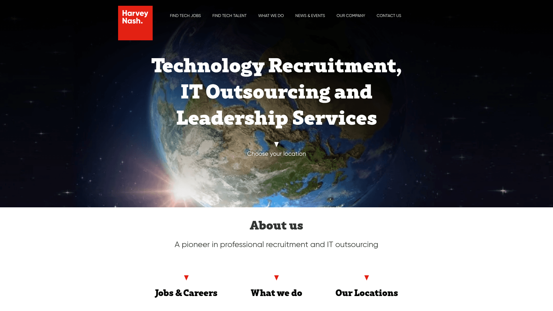 Harvey Nash website screenshot