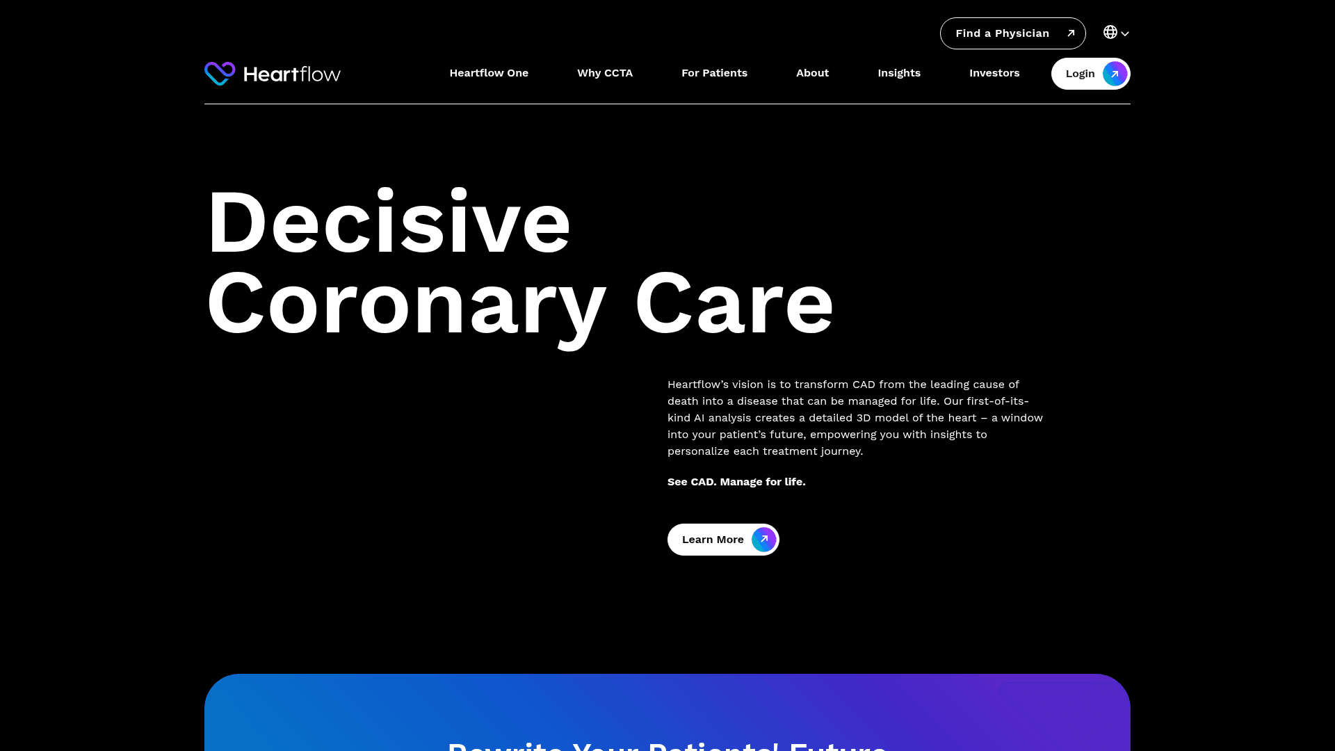 HeartFlow website screenshot